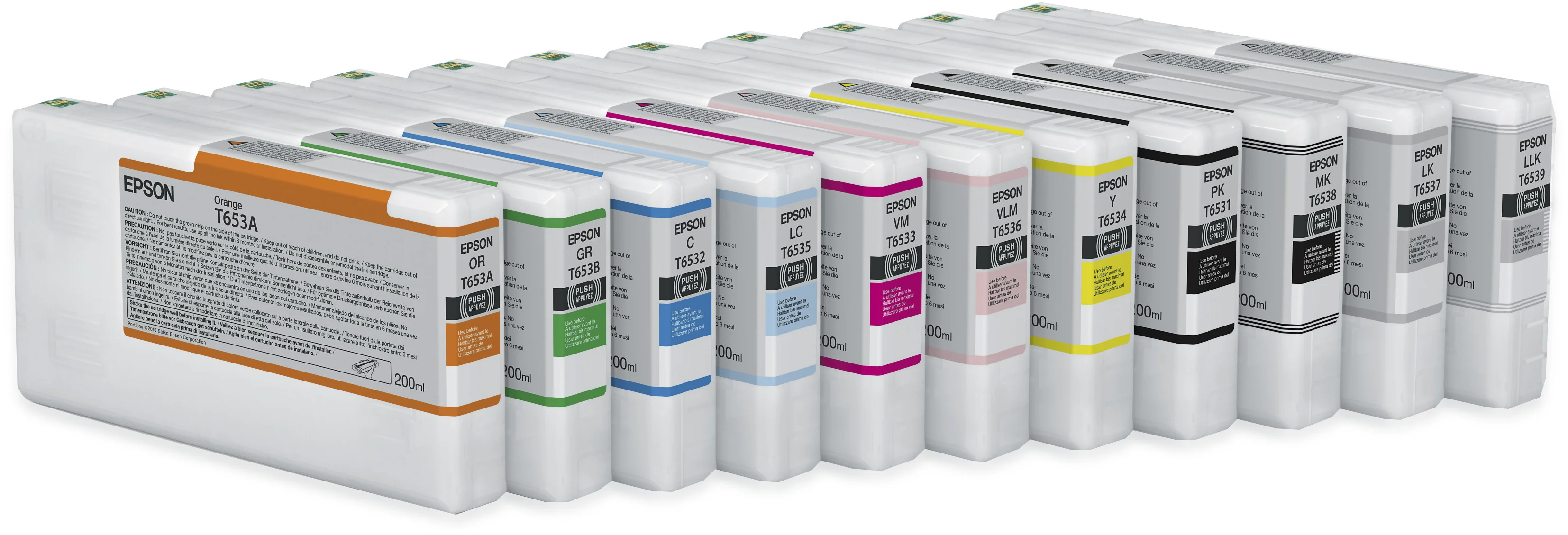 Epson T653A Orange-Tintenpatrone (200 ml)