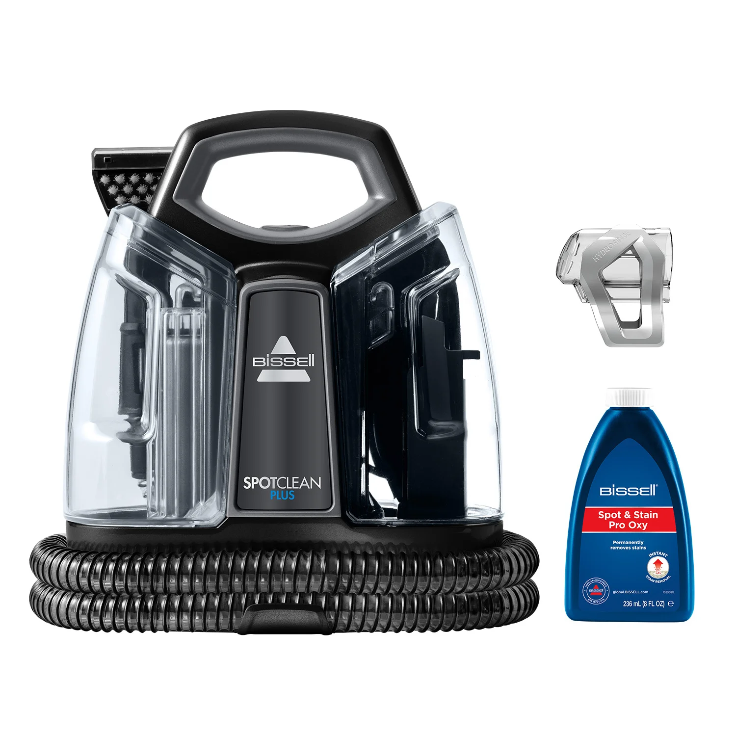 Bissell SpotClean Plus Teppichreinigungsmaschine Nass Schwarz, Transparent