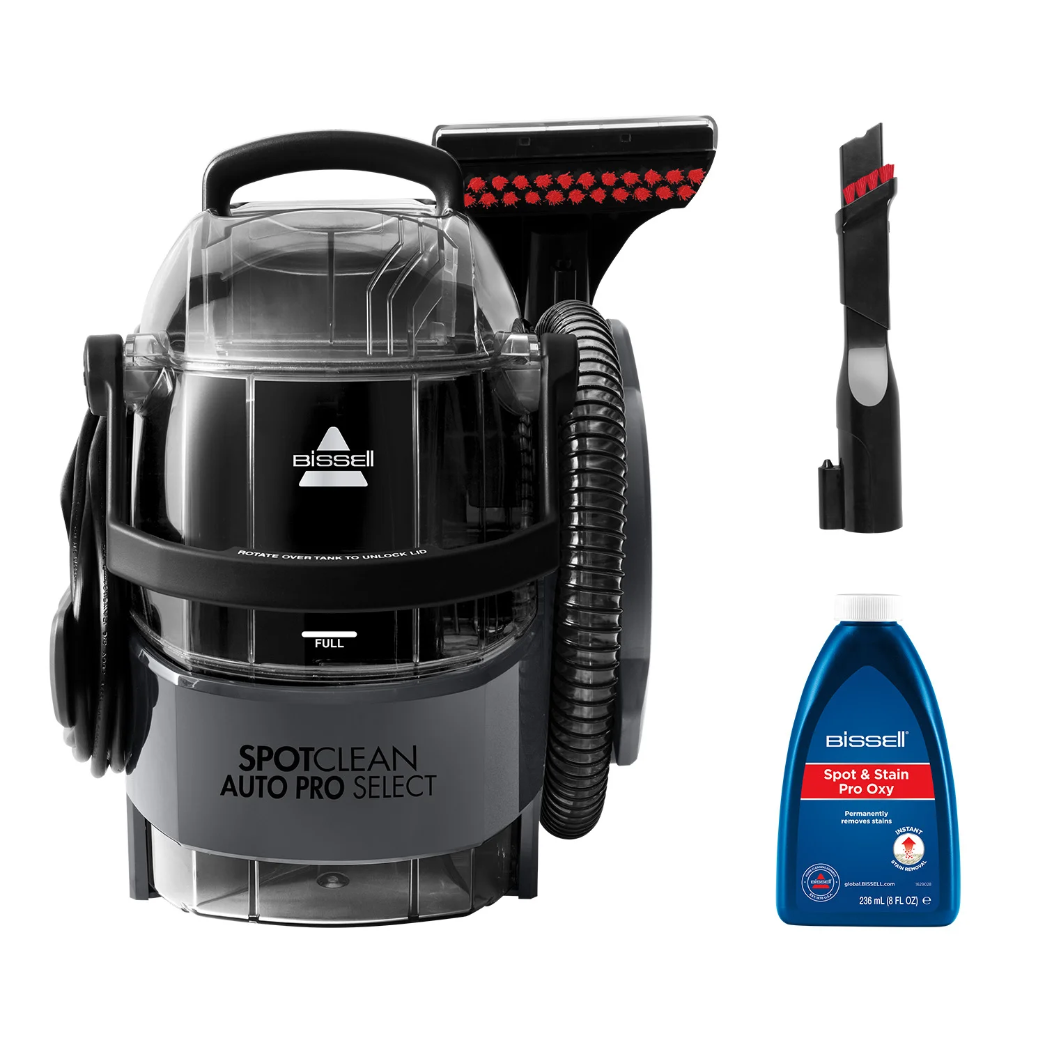Bissell SpotClean Auto Pro Select Teppichreinigungsmaschine Handgeführt Tief Schwarz