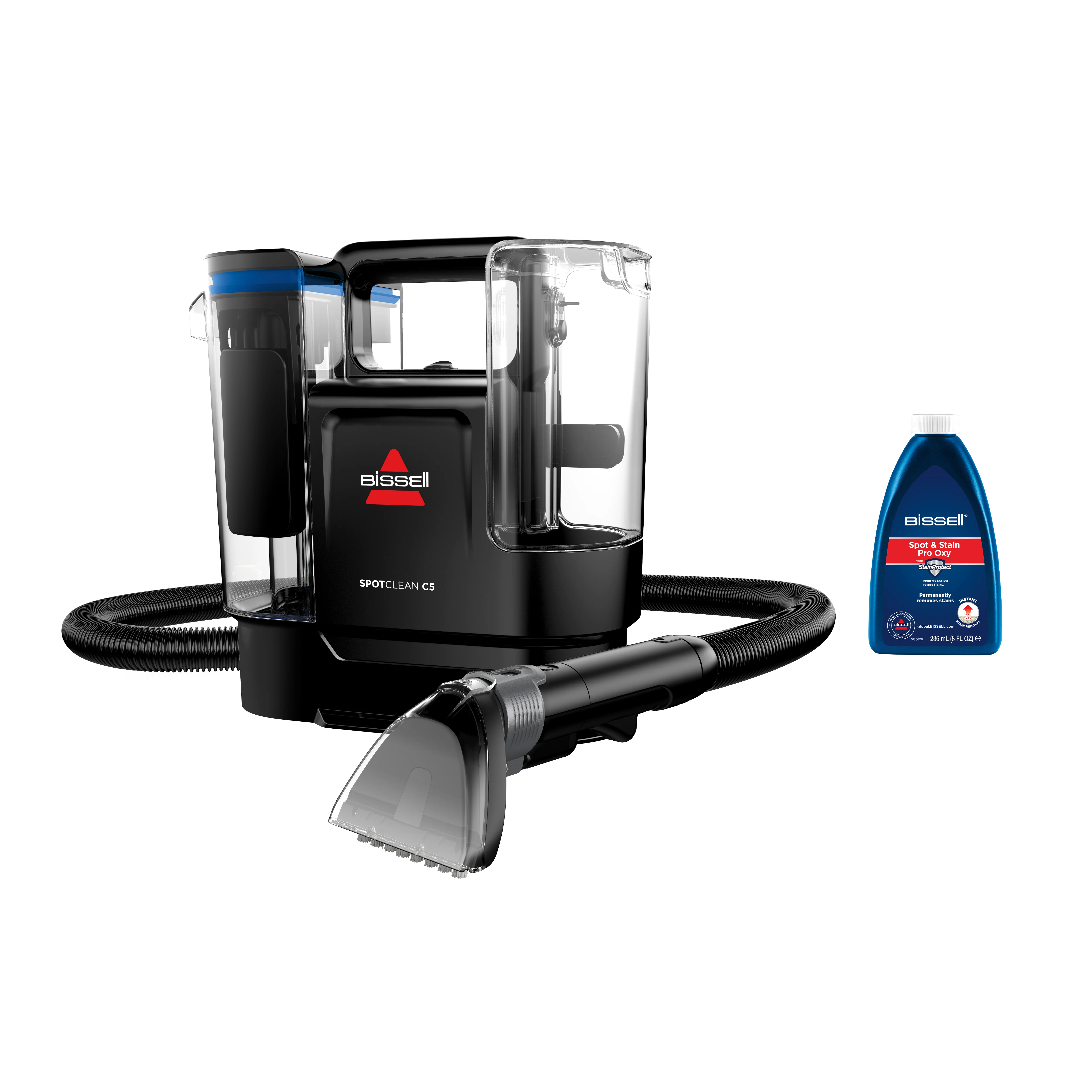 Bissell SpotClean C5 Select Teppichreinigungsmaschine Handgeführt Tief Schwarz, Grau