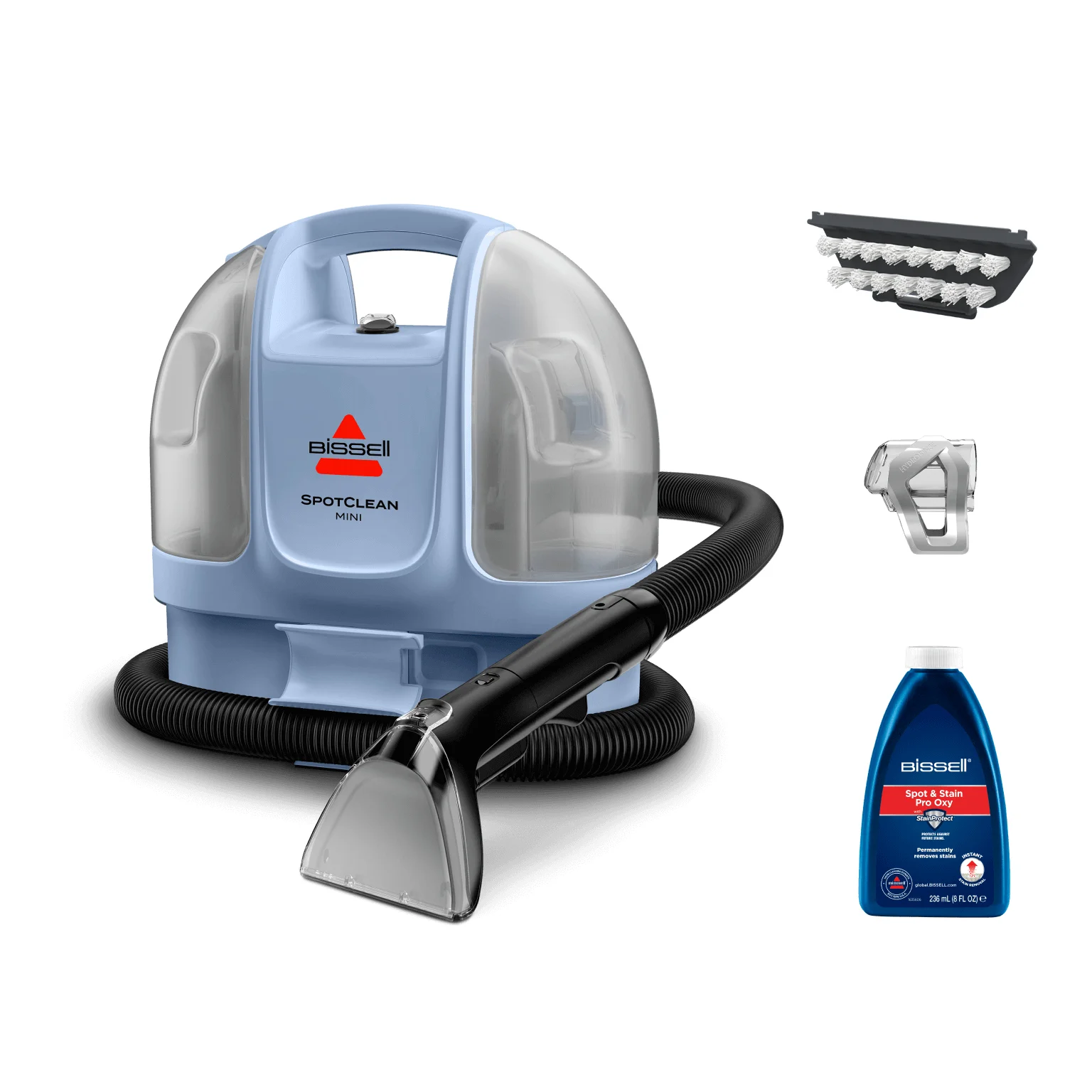 Bissell SpotClean Mini Corded Select Teppichreinigungsmaschine Handgeführt Tief Schwarz, Hellblau