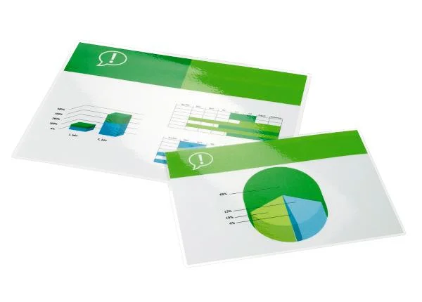 GBC Laminiertaschen f. Dokumente A2 2x80 Micron glänzend (100)