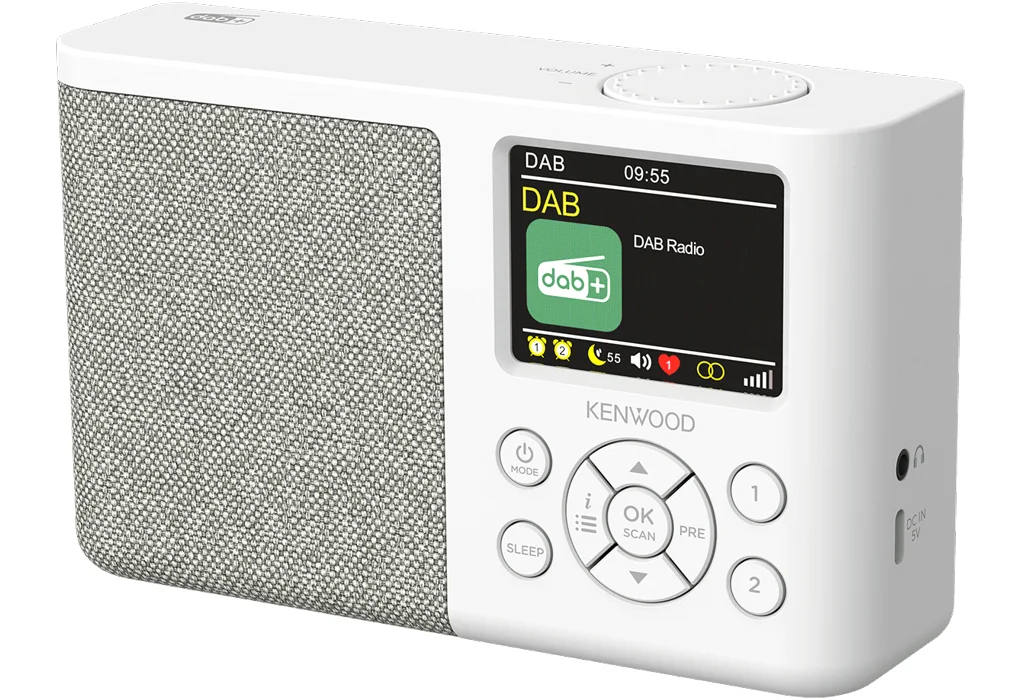 Kenwood CR-M33DAB Radio Tragbar Digital Weiß