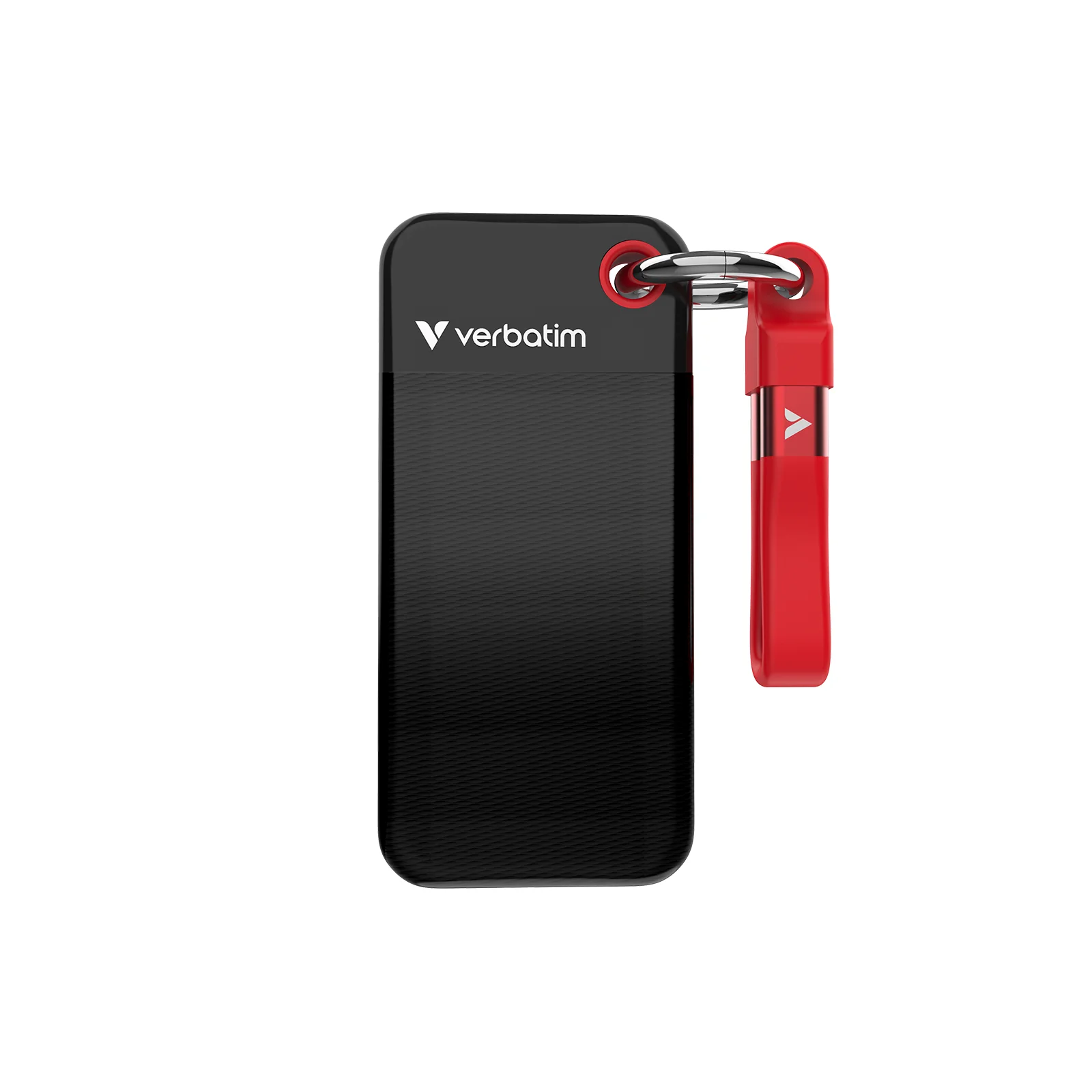 Verbatim Pocket SSD 2 TB USB Typ-C 3.2 Gen 2 (3.1 Gen 2) Schwarz, Rot