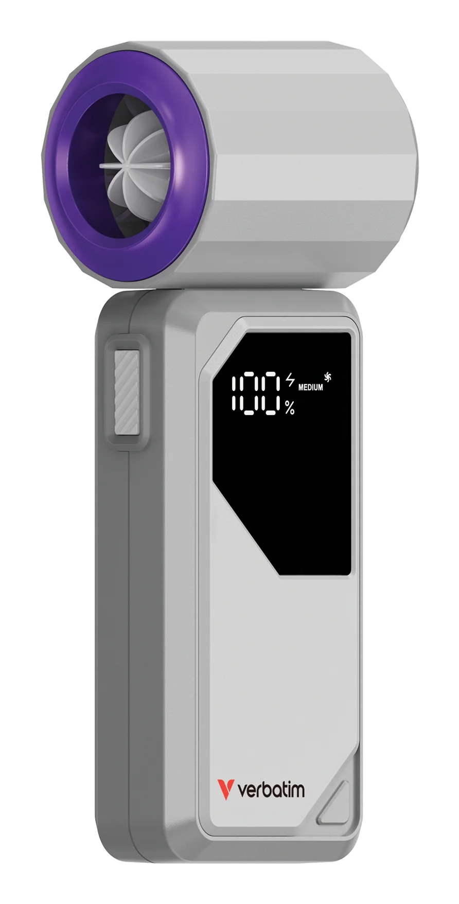 Verbatim Cool 'n' Go AirJet Grau, Violett Handventilator