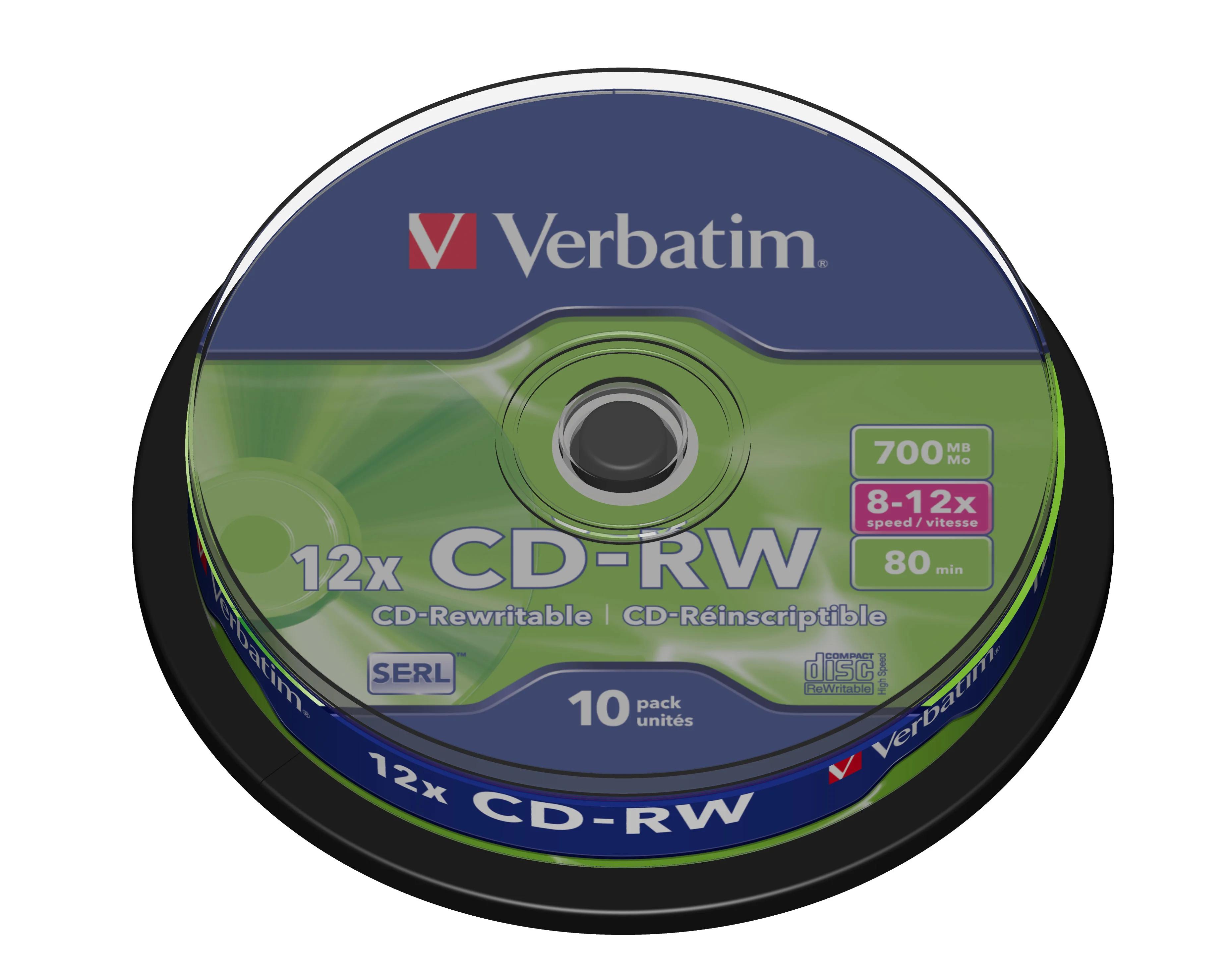 Verbatim CD-RW 12x 700 MB 10 Stück(e)