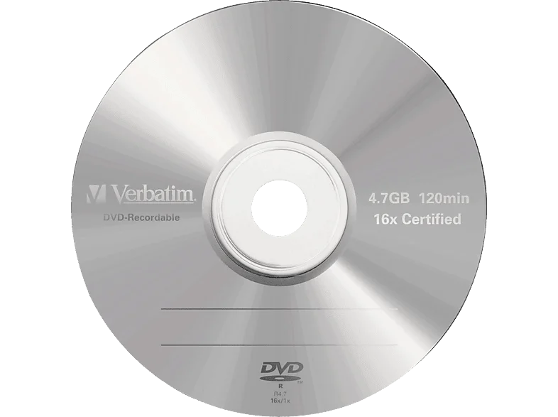 VERBATIM 43519 DVD-R 4,7GB 16X Rohling
