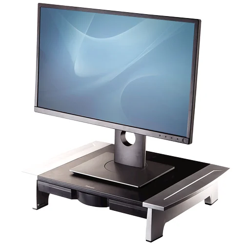 Fellowes Office Suites 71,1 cm (28") Tisch/Bank Schwarz, Silber