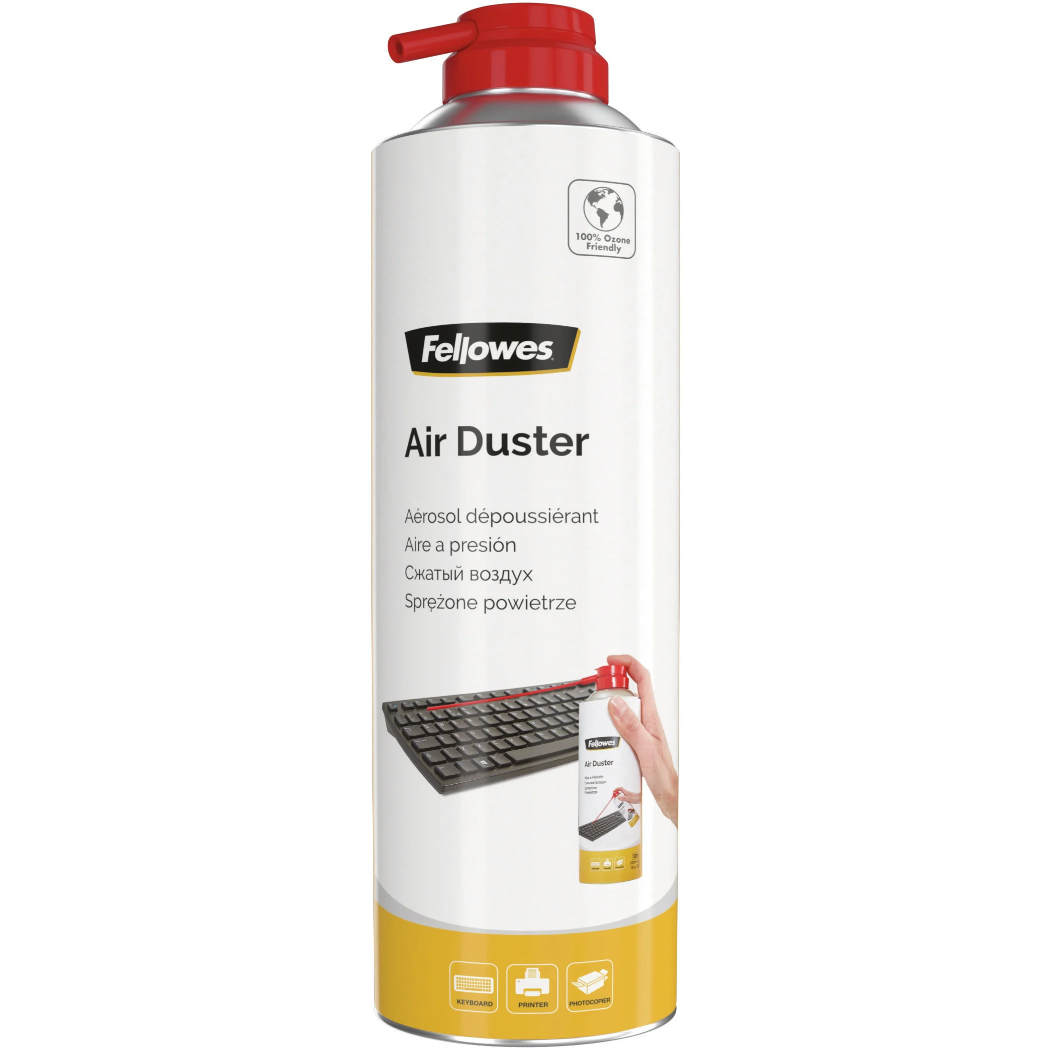 Fellowes 9977804 Reinigungskit Tastatur, Drucker, Universal Luftdruckreiniger für Gerätereinigung 400 ml