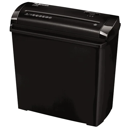 Fellowes P-25S Aktenvernichter Streifenzerkleinerung 22 cm Schwarz, Grau