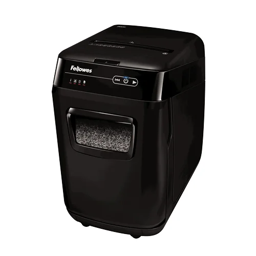 Fellowes AutoMax 200M Aktenvernichter Mikrogeschnittene Zerkleinerung Schwarz