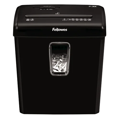 Fellowes Powershred P-30C Aktenvernichter Kreuzschreddern 22 cm Schwarz