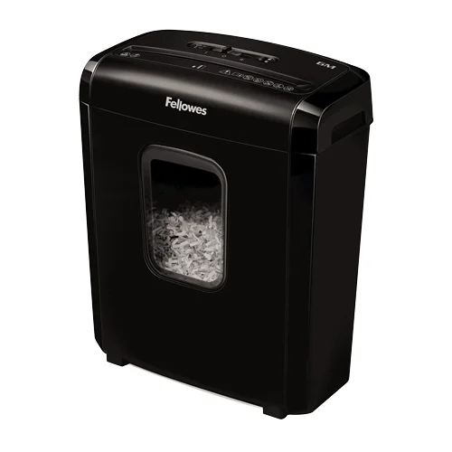Fellowes Powershred 6M Aktenvernichter Mikrogeschnittene Zerkleinerung Schwarz