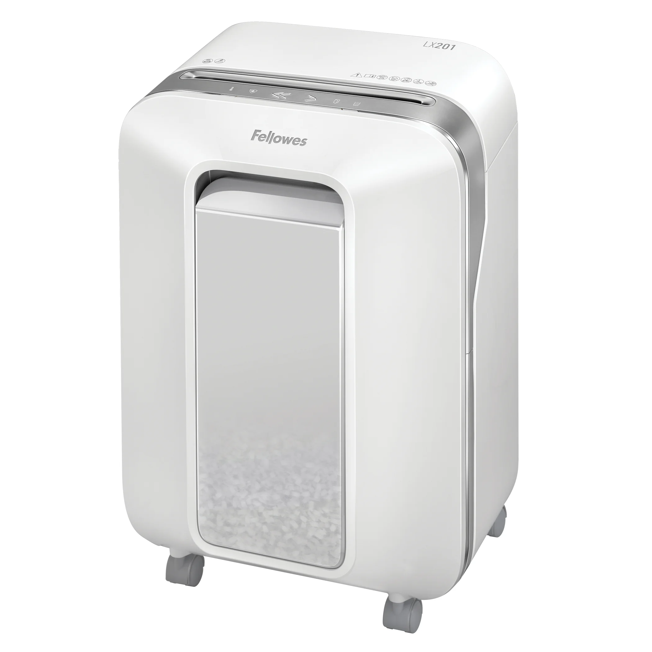 Fellowes Powershred LX201 Aktenvernichter Mikrogeschnittene Zerkleinerung 23 cm Weiß