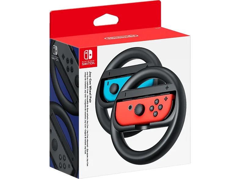 NINTENDO Joy-Con-Lenkrad-Paar, Lenkrad-Adapter, Schwarz