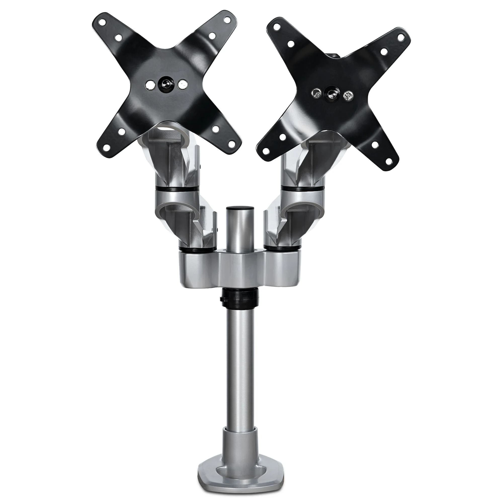 StarTech.com Dual-Monitoarm - Gelenkige Premium Monitor Halterung - für VESA-Bildschirme bis 27" (8kg) - Höhenverstellbar - Drehen/Neigen/Schwenken - Tischklemme oder Tischlochmontage