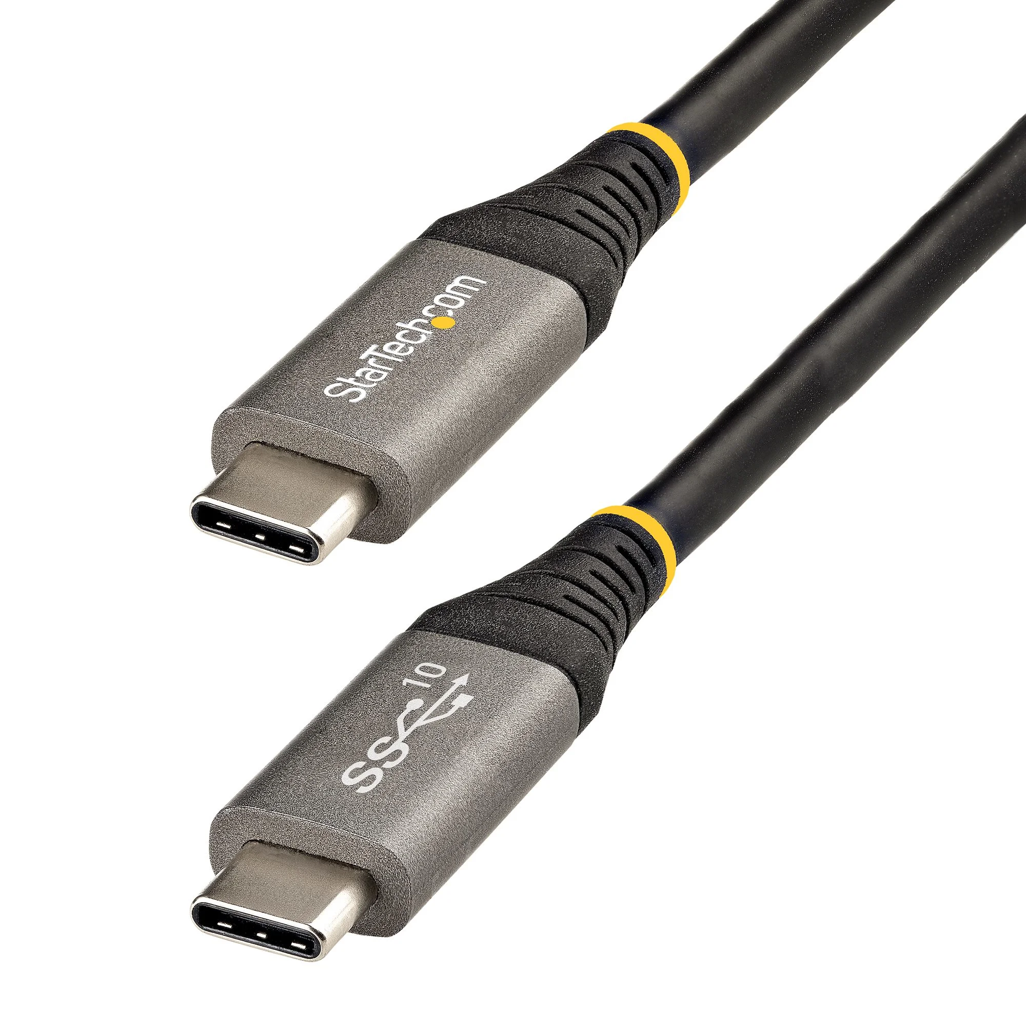 StarTech.com 1m USB-C Kabel, USB 10Gbps, 100W (5A) Power Delivery, 8K 60Hz / 4K 144Hz DP-Alt-Modus, USB-IF-zertifiziert - Thunderbolt-Kompatibel