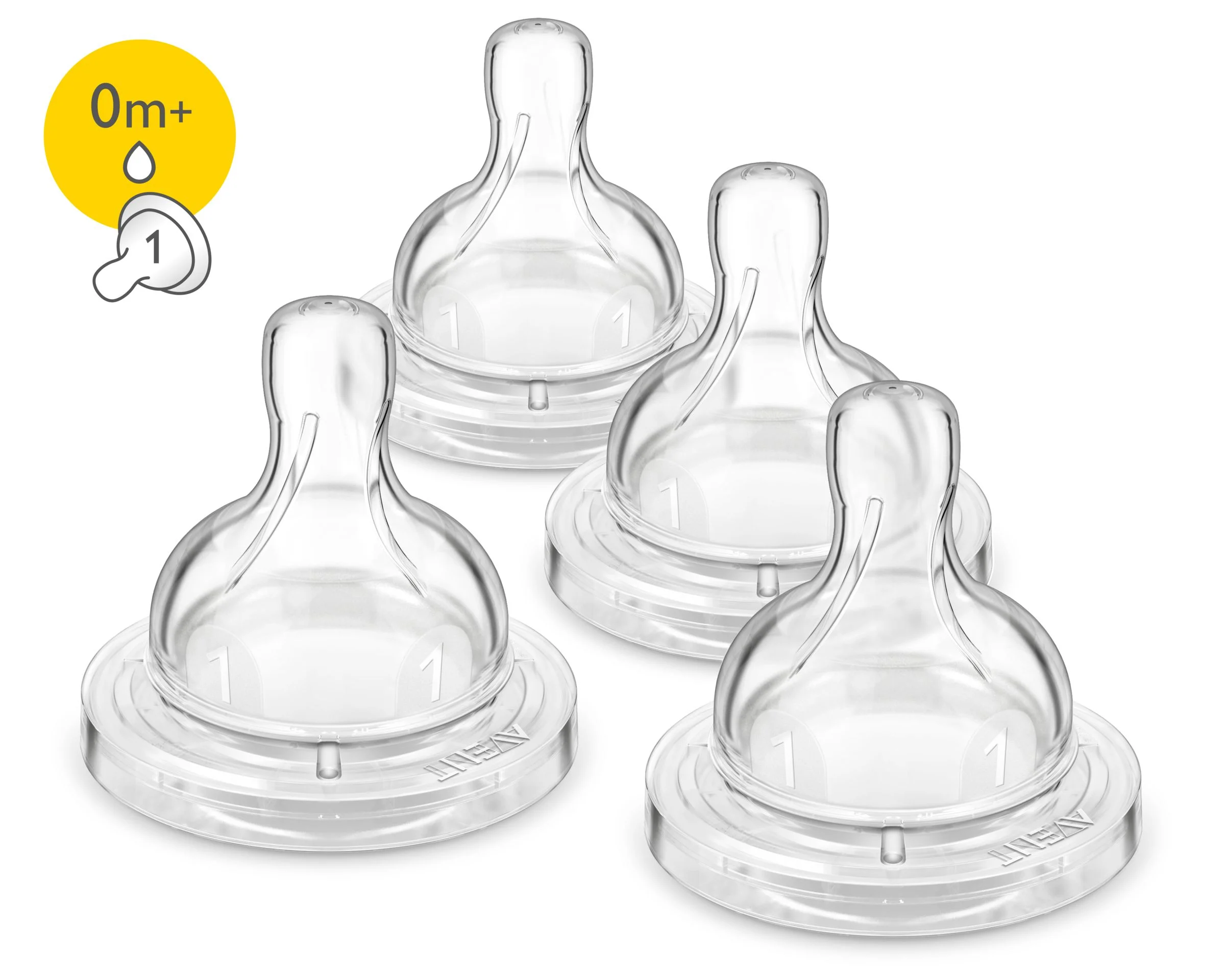 Philips AVENT SCF421/47 Babyflaschenaufsatz Silikon Rund Langsamer Fluss