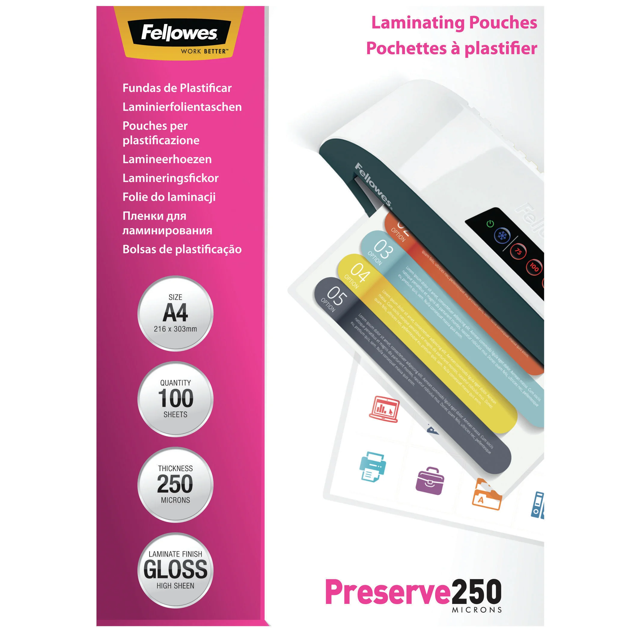 Fellowes 5401802 Laminierhülle 100 Stück(e)