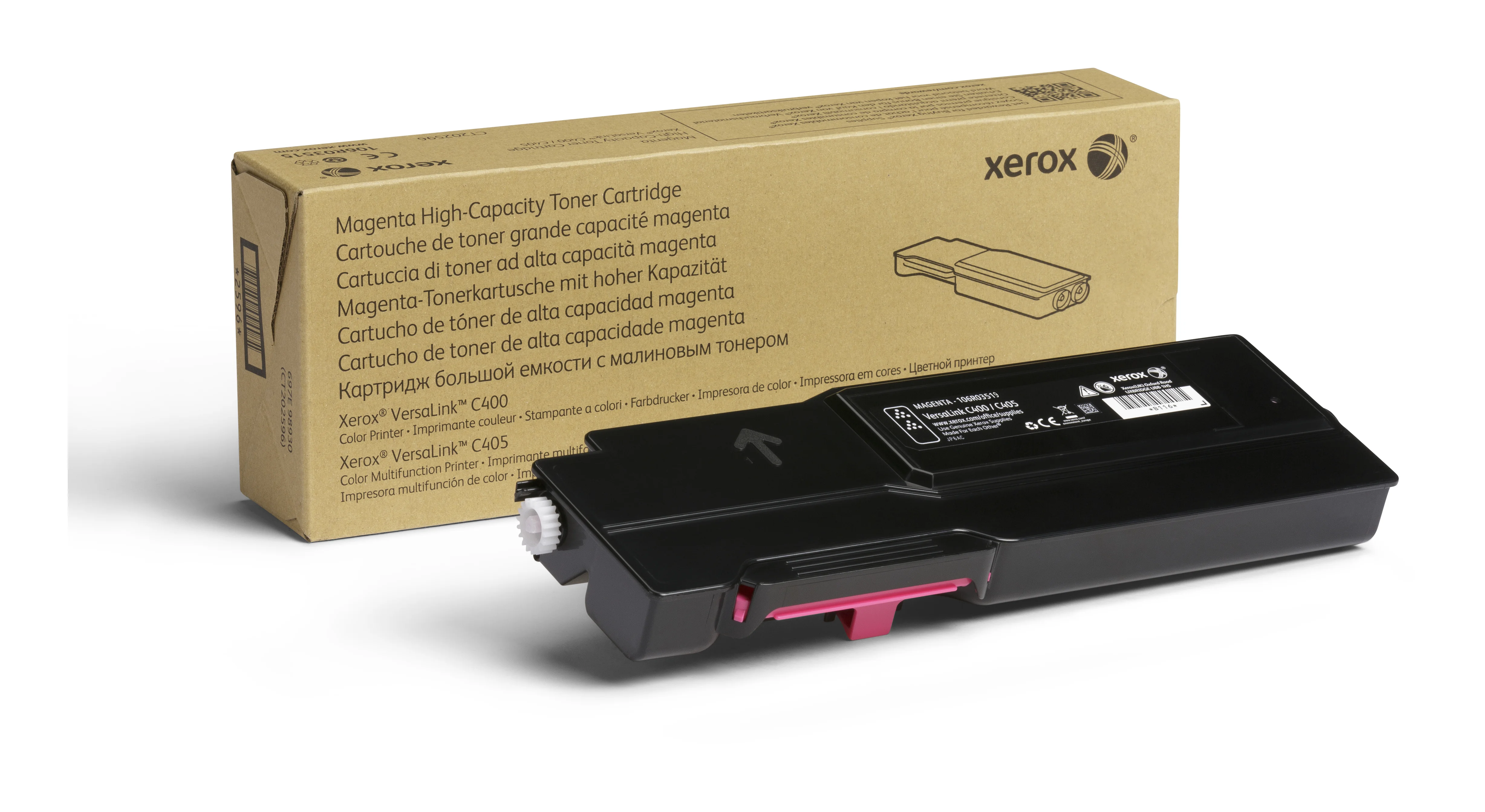 Xerox ® VersaLink® C400 Farbdrucker/C405 Farb-Multifunktionsdrucker Hohe Kapazität-Tonermodul Magenta (4800 Seiten) - 106R03519