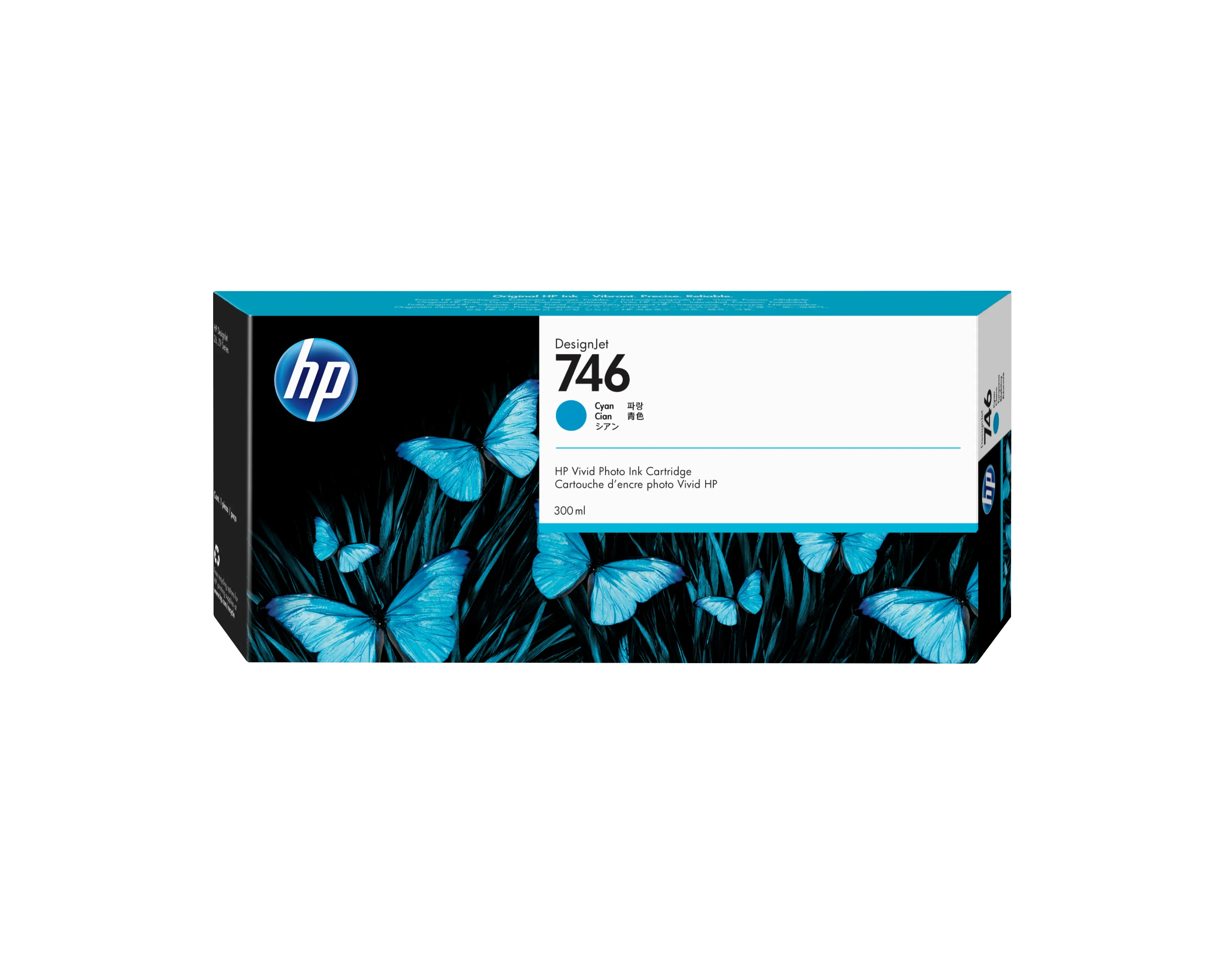 HP 746 Zyan DesignJet Tintenpatrone, 300 ml