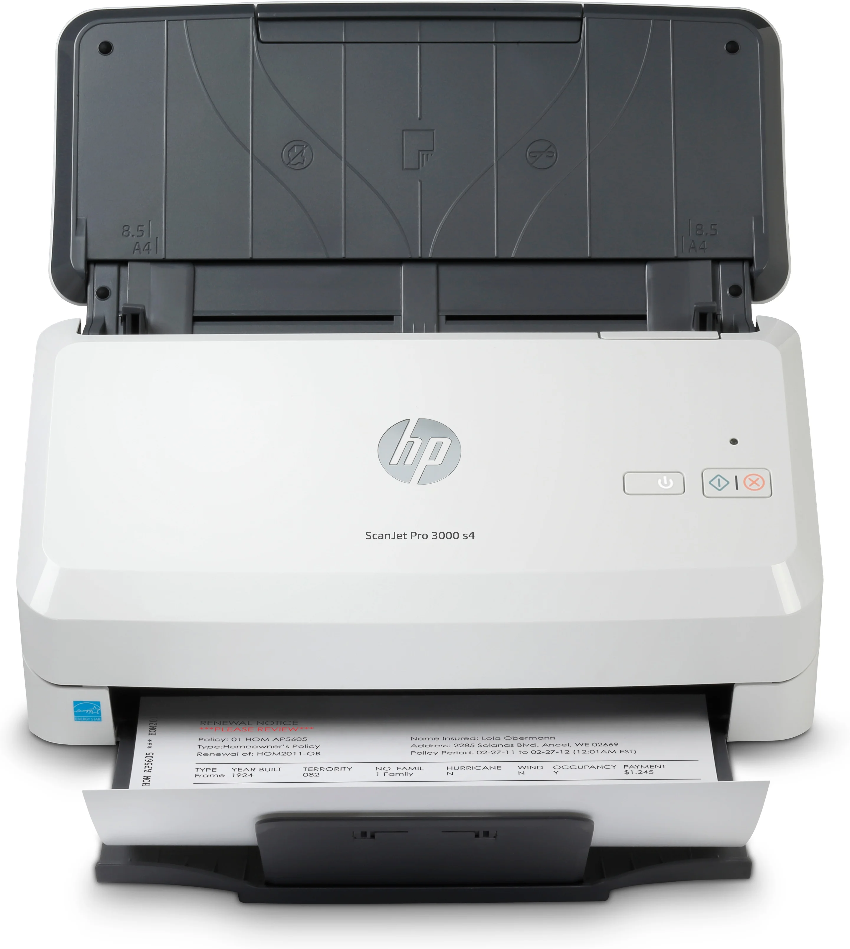 HP Scanjet Pro 3000 s4 Scanner mit Vorlageneinzug 600 x 600 DPI A4 Schwarz, Weiß