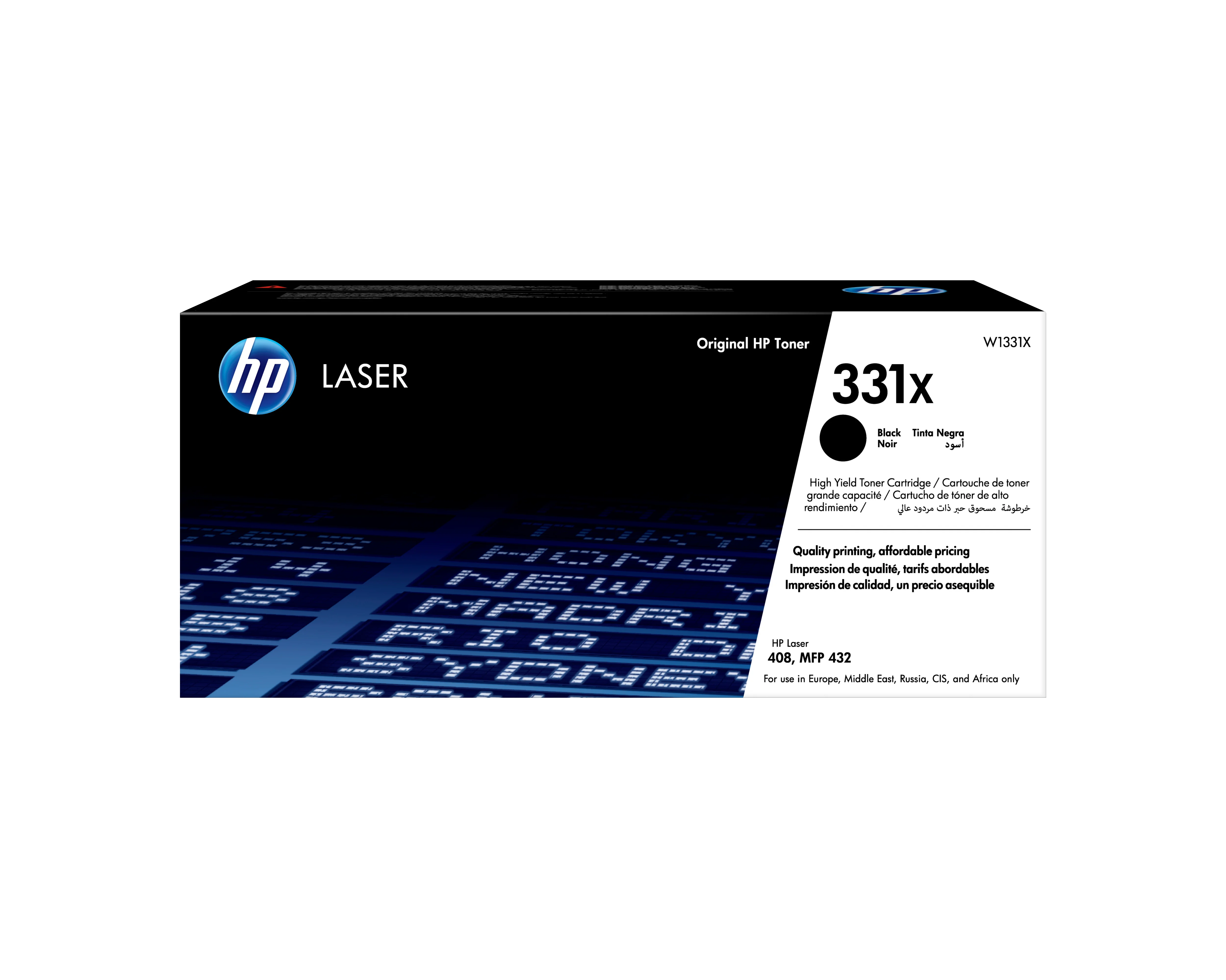 HP 331X Schwarz Original Laser Tonerkartusche mit hoher Reichweite