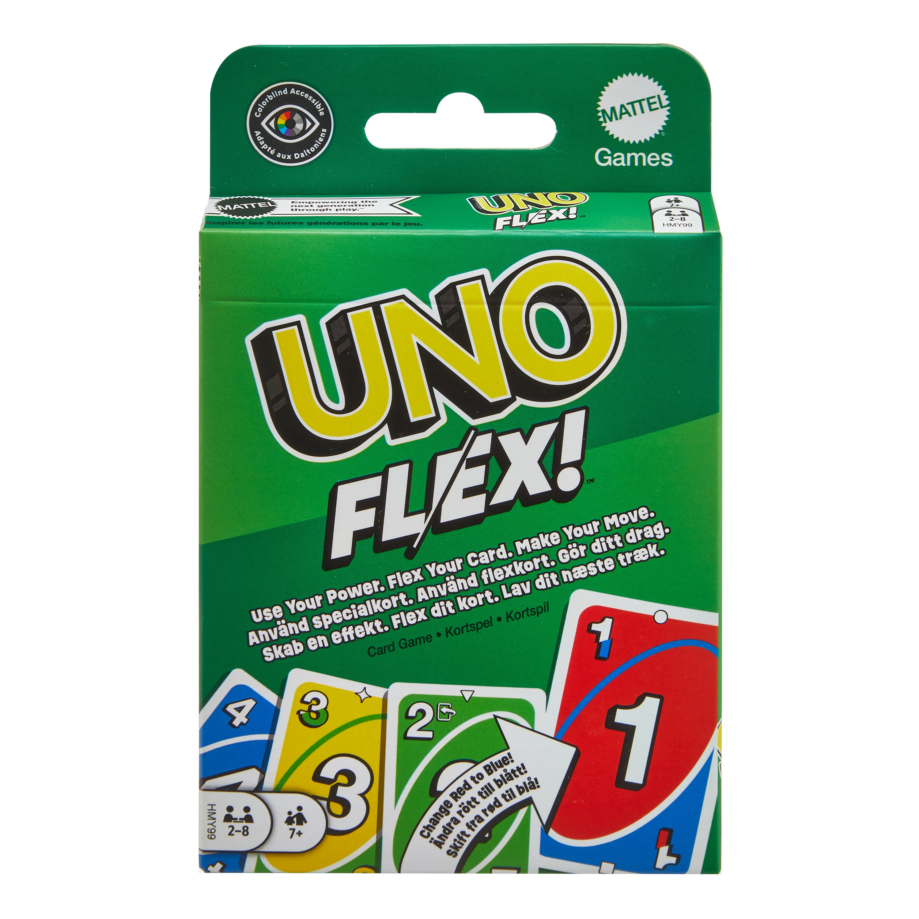 Mattel Games UNO Flex, Kartenspiel, Familienspiel