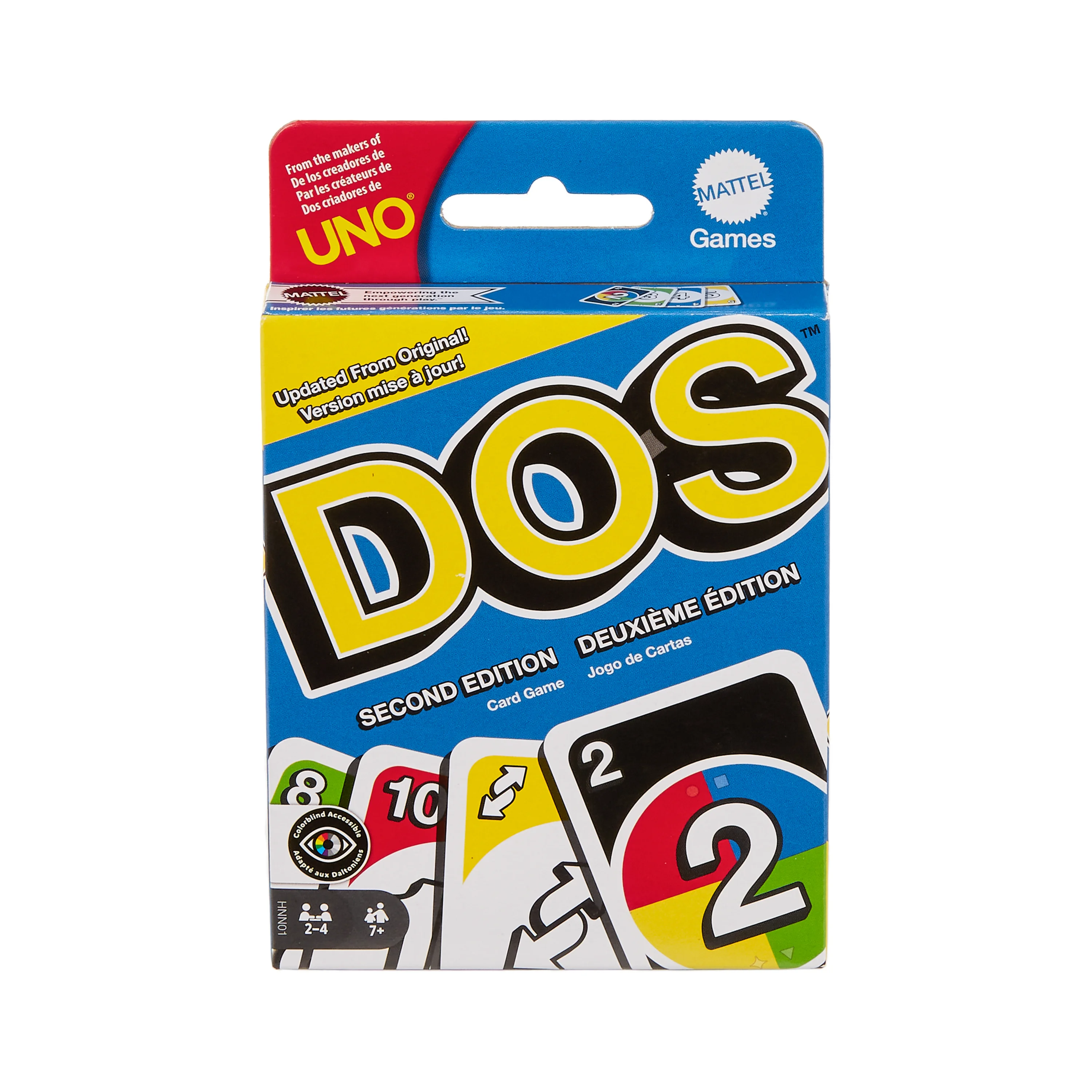 Mattel Games DOS Zweite Edition Familienkartenspiel für Kinder und Erwachsene
