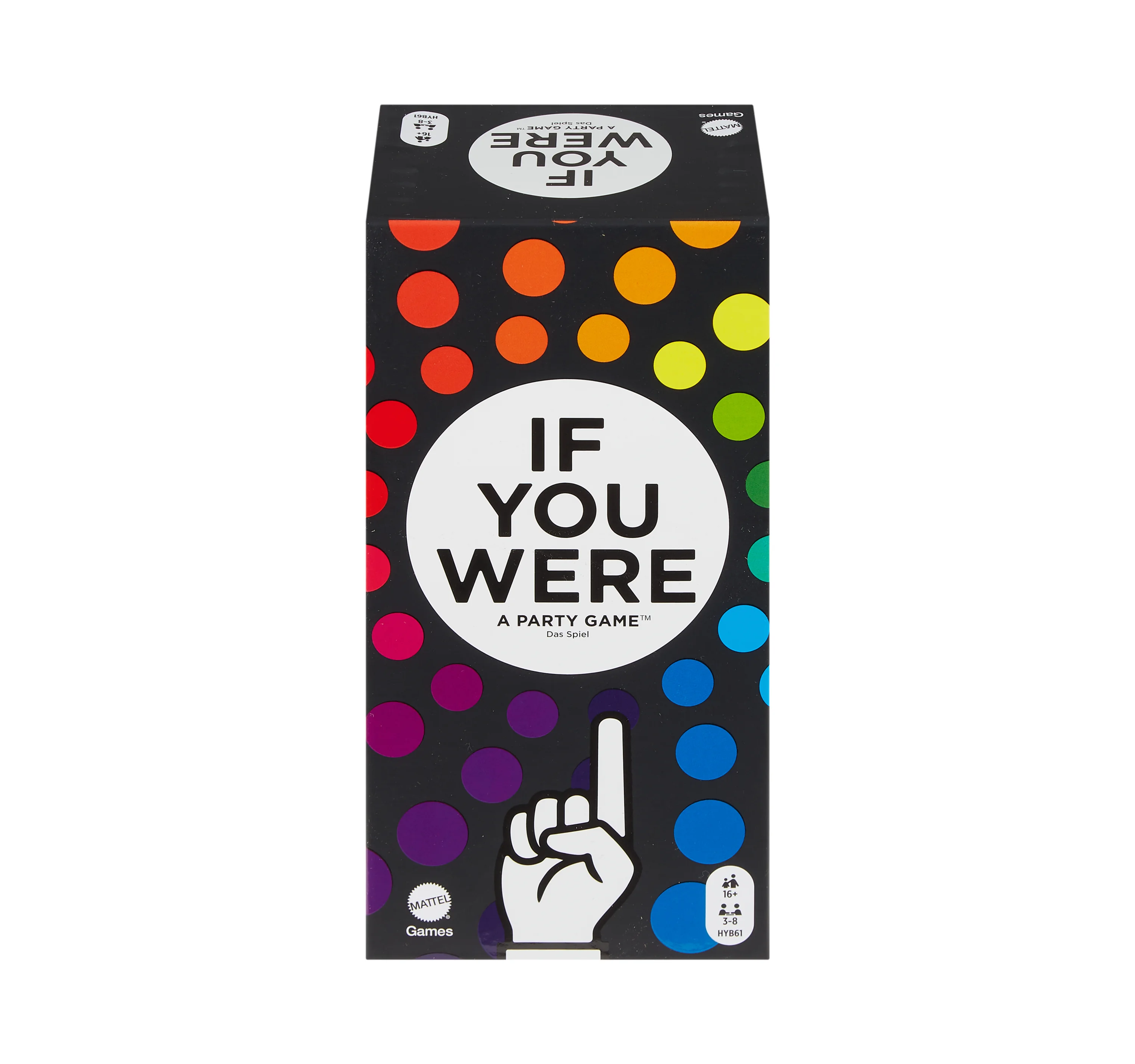 Mattel Games Stell dir vor: Ein Partyspiel für Erwachsene mit witzigen Fragen und Abstimmung durch Fingerzeigen für 3–8 Spieler