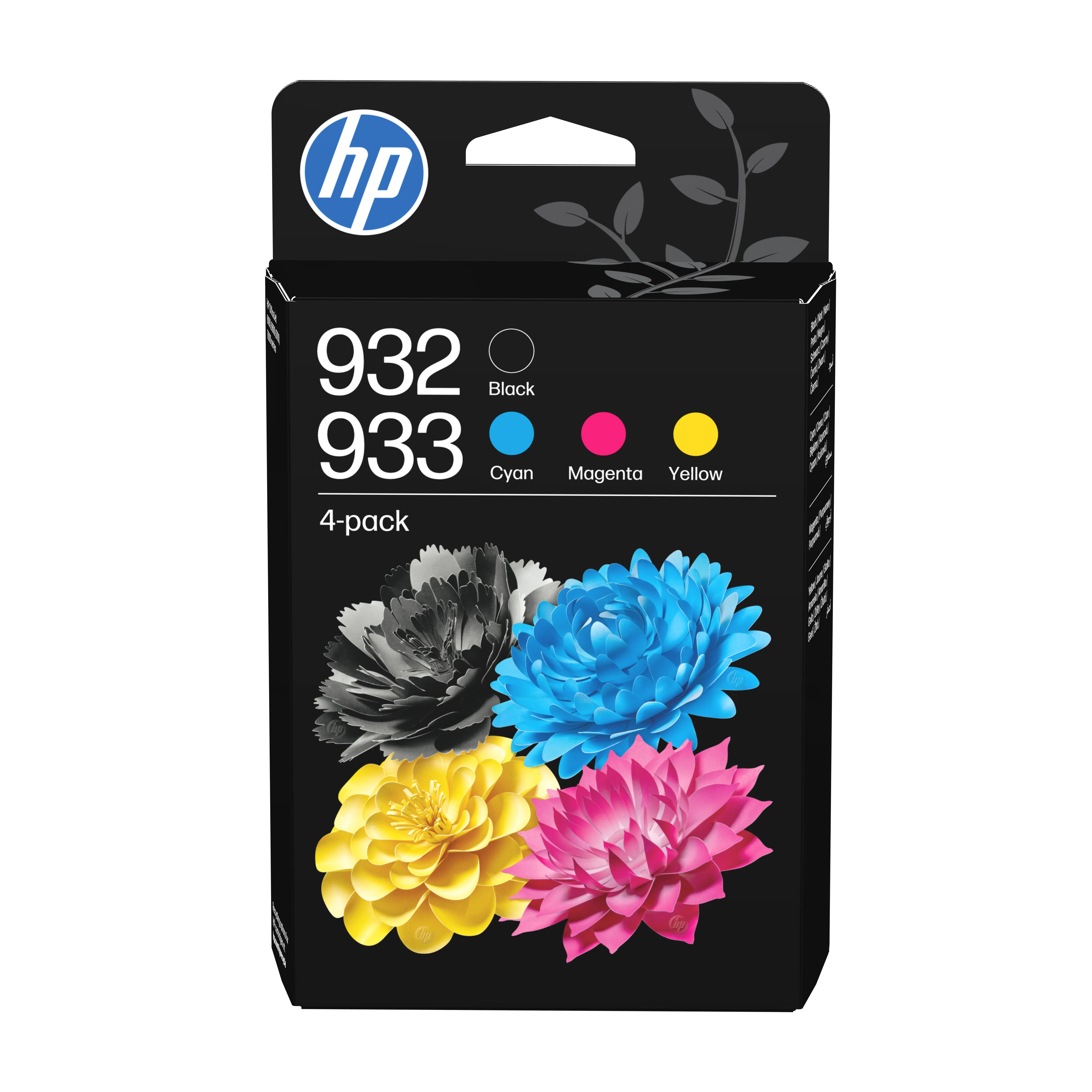 HP 932 Schwarz/933 Cyan/Magenta/Gelb Original-Druckerpatronen, 4er-Pack
