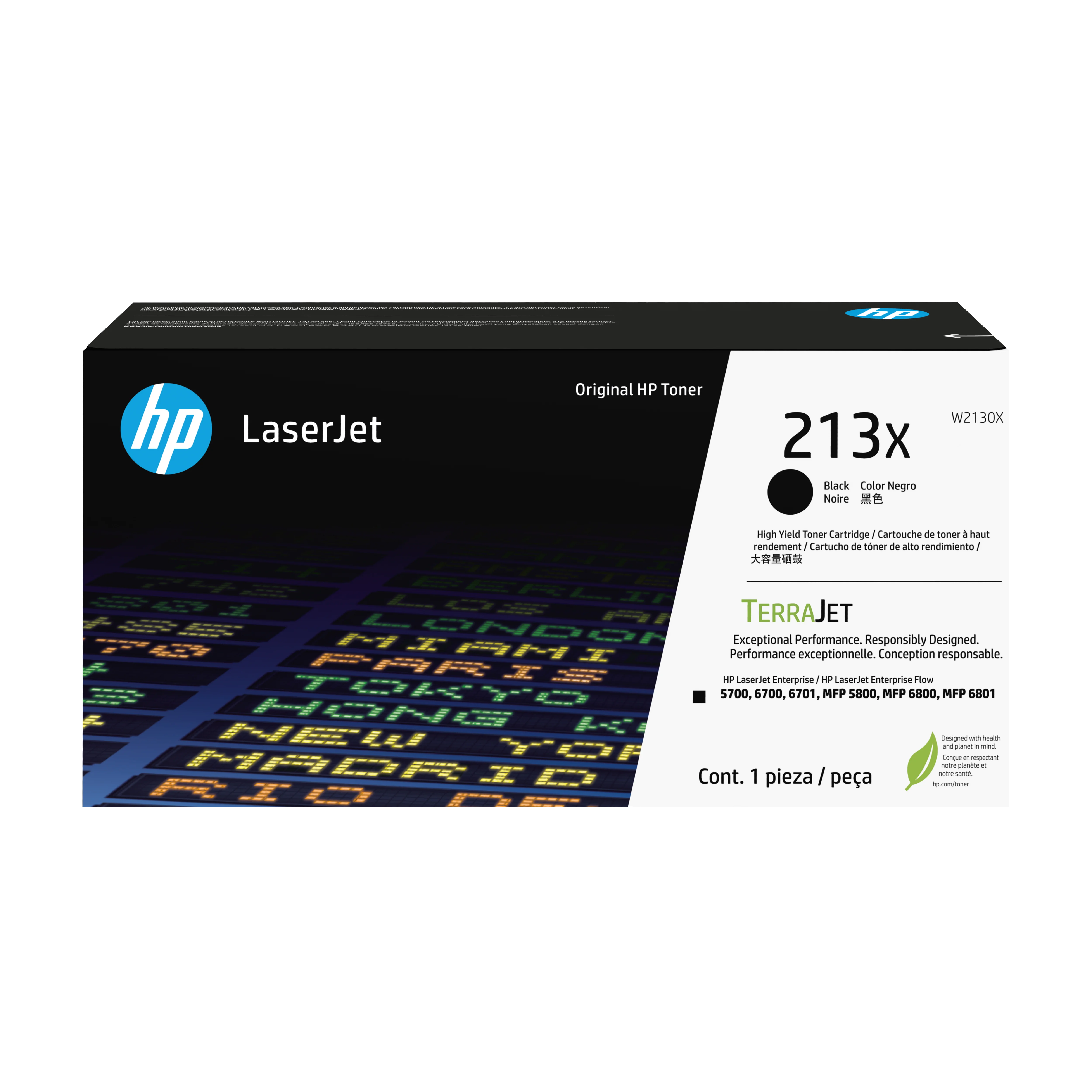 HP 213X Schwarz Original LaserJet-Tonerkartusche mit hoher Reichweite