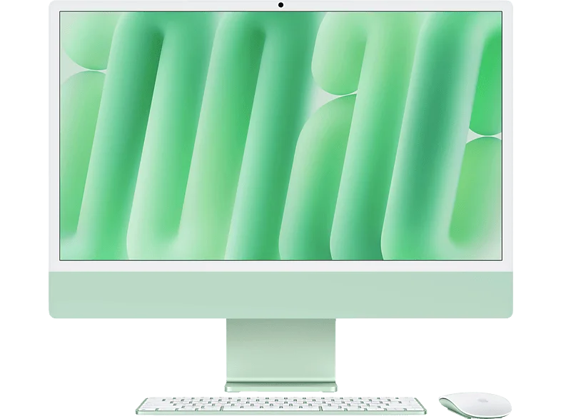 APPLE iMac (2024), MWUE3D/A, All-in-One PC mit 23.5 Zoll Display, Apple M4 Chip, 16 GB RAM, 8-Core GPU, 256 SSD, Grün