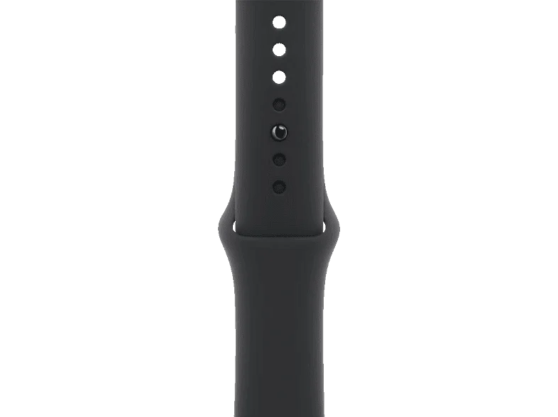 APPLE 46 mm Sportarmband (S/M), Ersatzarmband, Schwarz