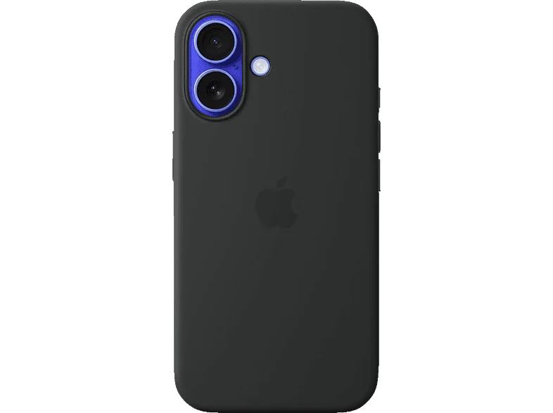 APPLE Silikon Case mit MagSafe, Backcover, Apple, iPhone 16, Schwarz