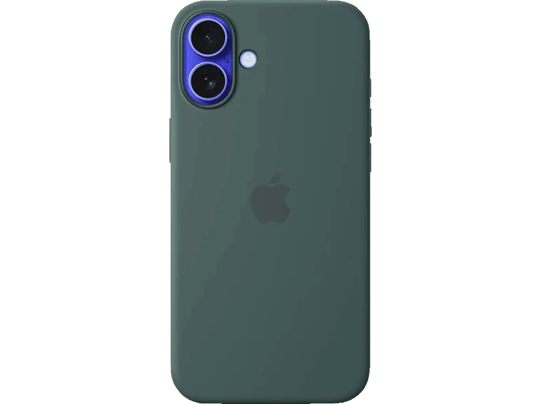 APPLE Silikon Case mit MagSafe, Backcover, Apple, iPhone 16 Plus, Seegrün