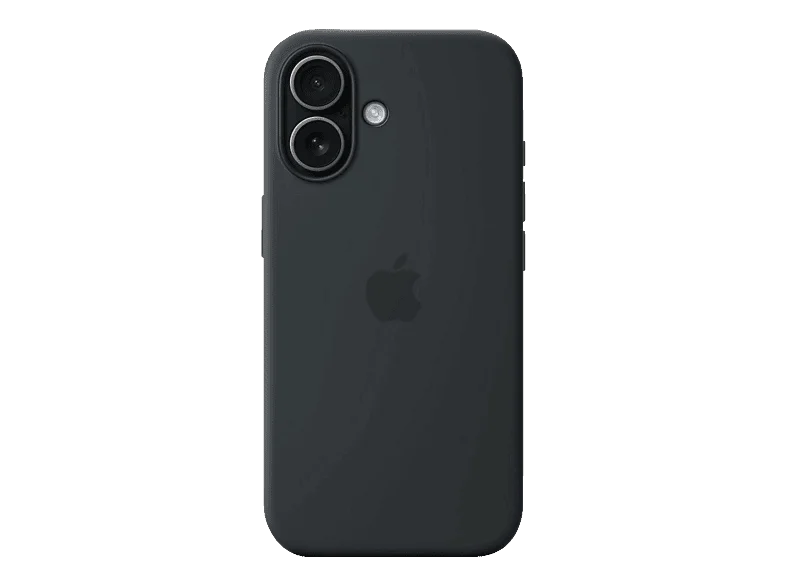 APPLE Silikon Case mit MagSafe, Backcover, Apple, iPhone 17, Schwarz