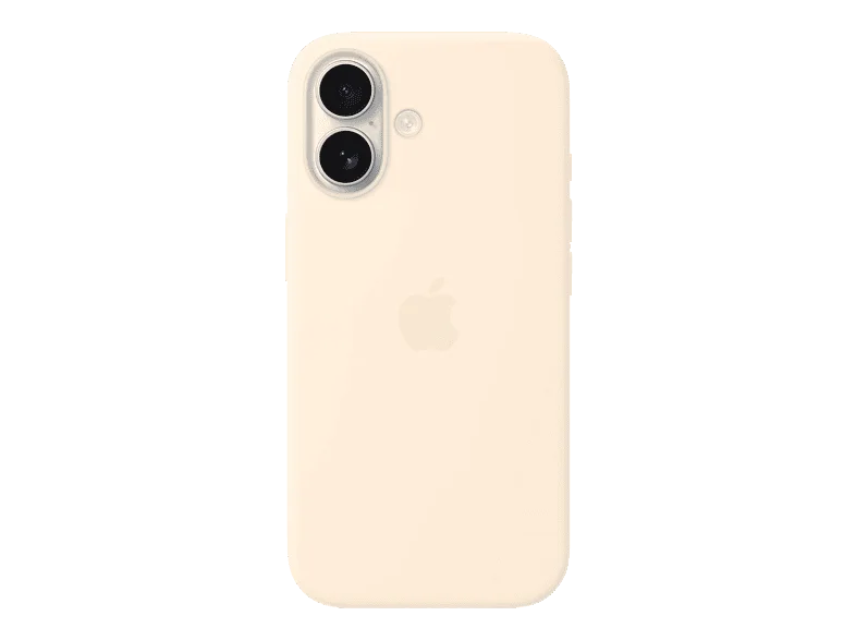APPLE Silikon Case mit MagSafe, Backcover, Apple, iPhone 17, Vanille