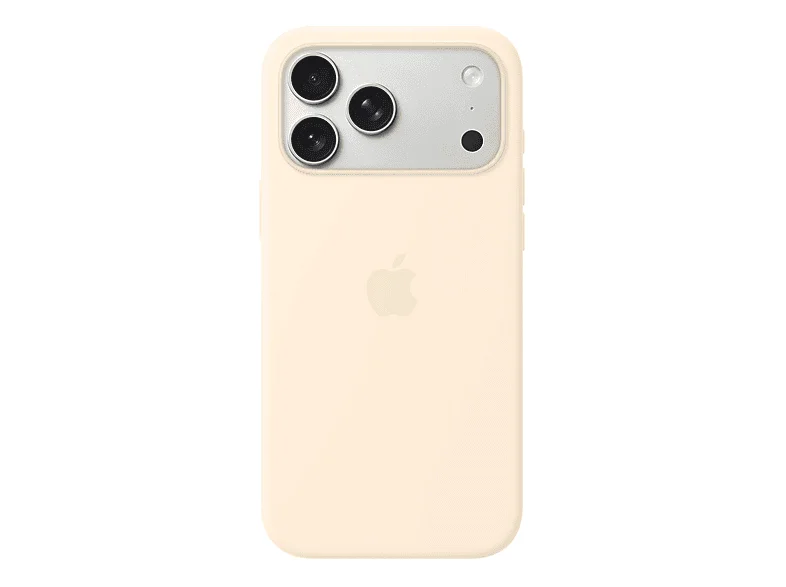 APPLE Silikon Case mit MagSafe, Backcover, Apple, iPhone 17 Pro Max, Vanille
