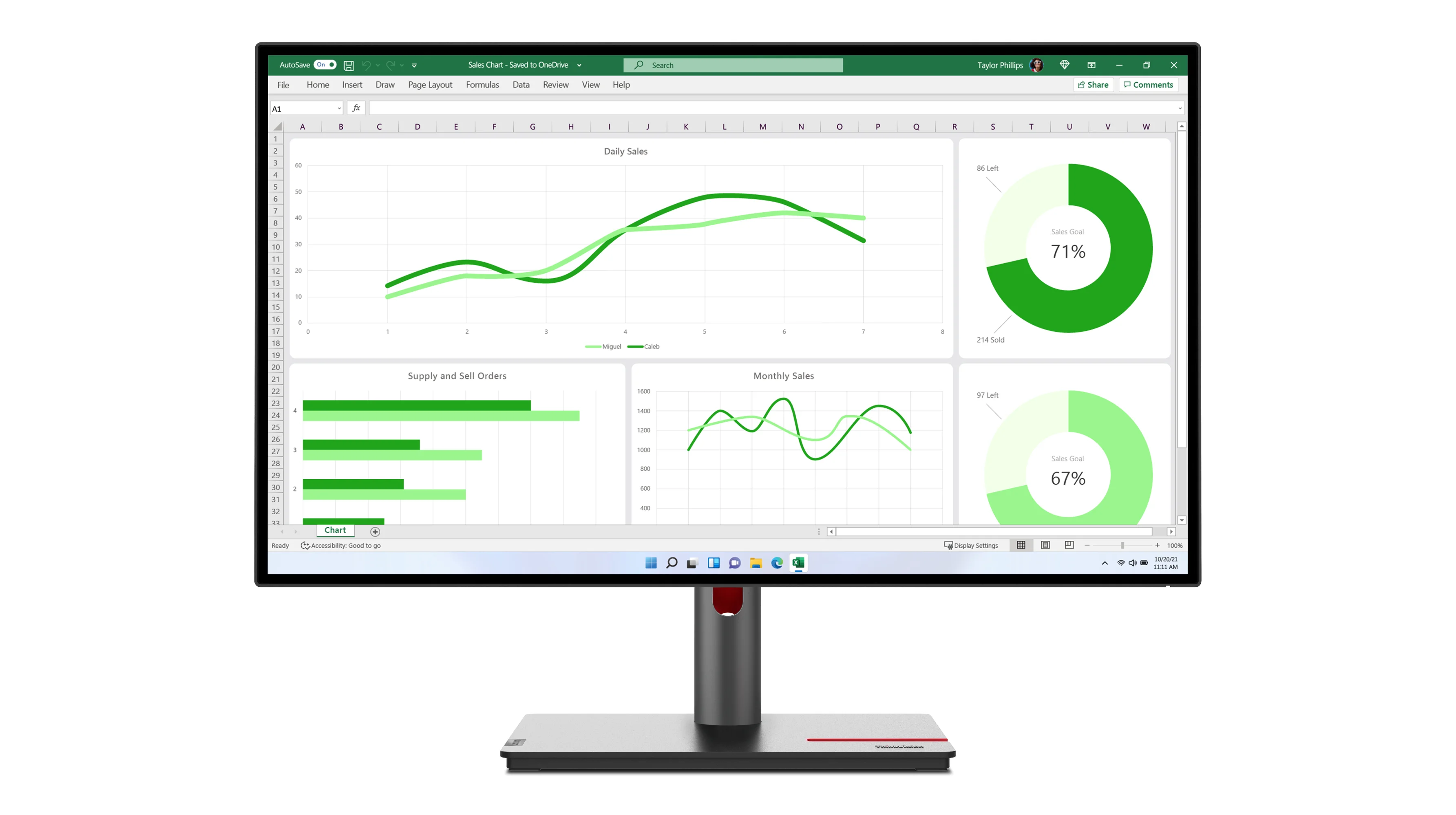 Lenovo ThinkVision P27q-30 Computerbildschirm 68,6 cm (27") 2560 x 1440 Pixel Quad HD LED Schwarz