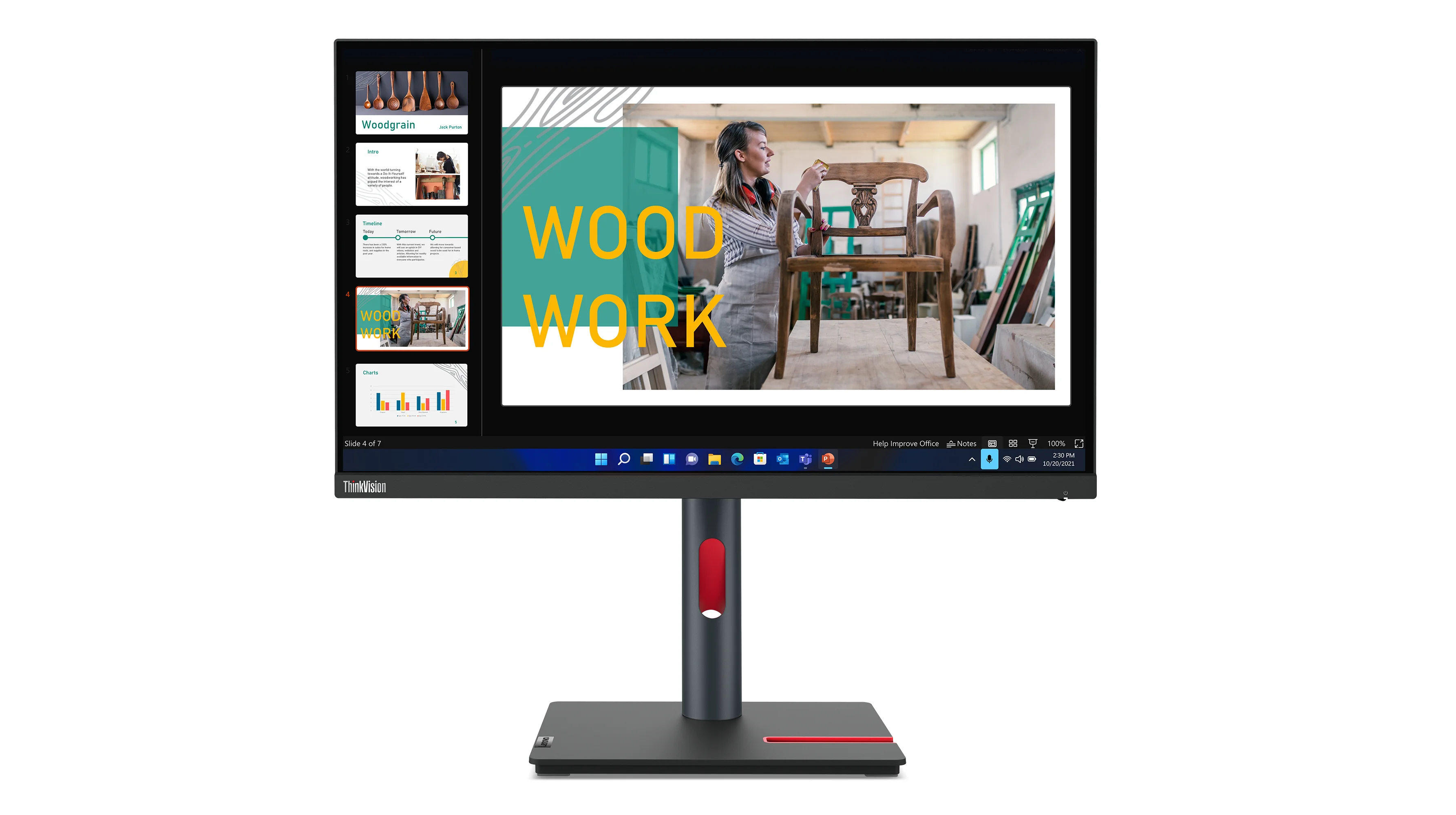 Lenovo ThinkVision P24q-30 Computerbildschirm 60,5 cm (23.8") 2560 x 1440 Pixel Quad HD LED Schwarz