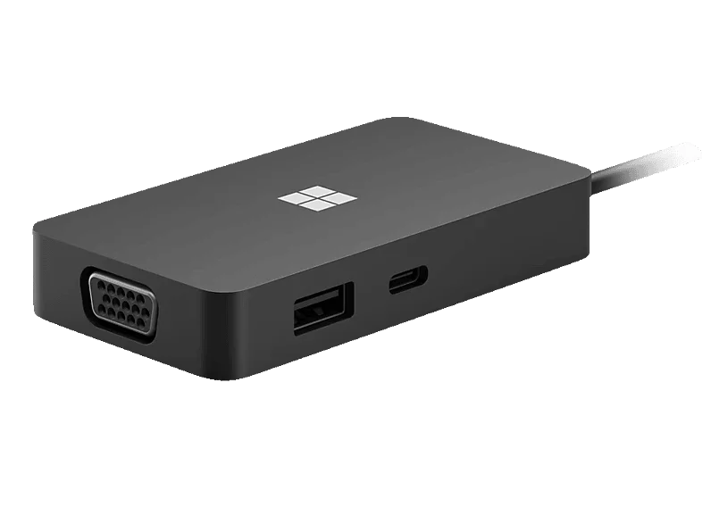 MICROSOFT Surface USB-C Travel Hub Dockingstation, Schwarz