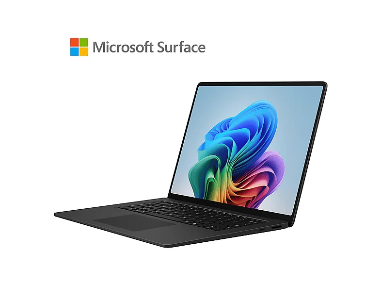 MICROSOFT Surface Laptop, 15 Zoll LCD, Snapdragon® X2 Elite (12 Kerne), 16GB RAM, 1TB SSD, Schwarz, Windows 11 Home, neuestes Modell (8. Edition)