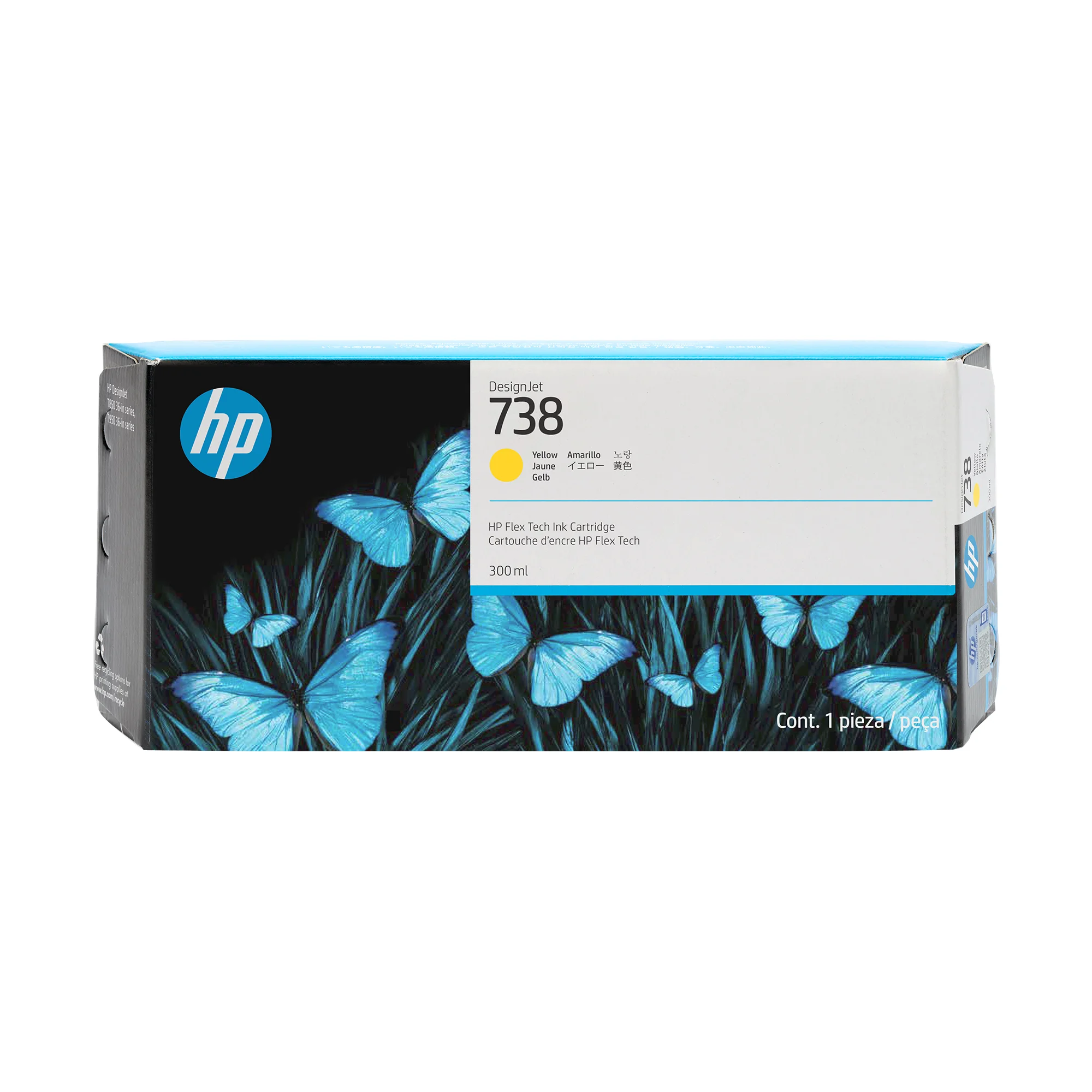 HP 738 DesignJet Druckerpatrone Gelb, 300 ml