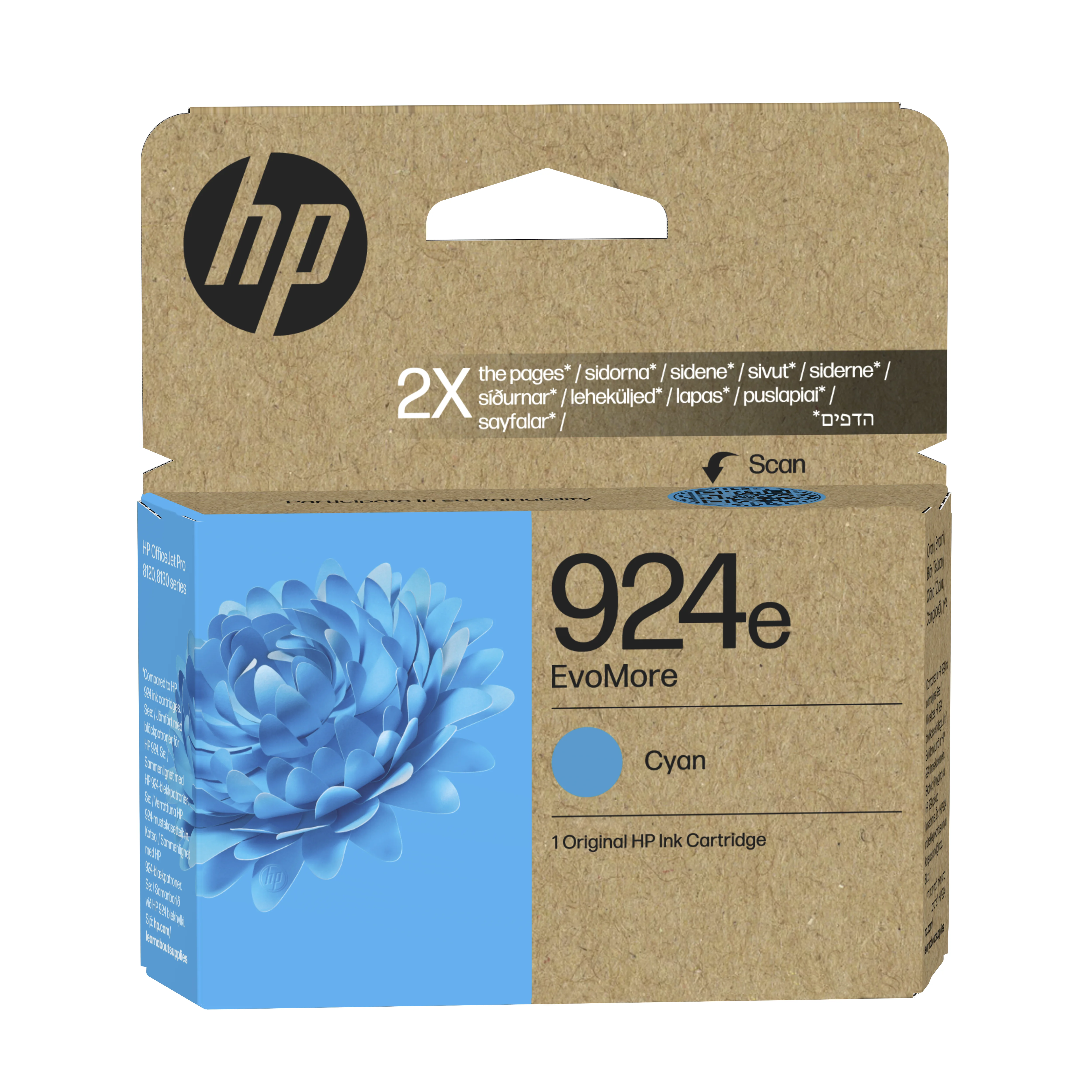 HP 924e EvoMore Cyan Original Druckerpatrone