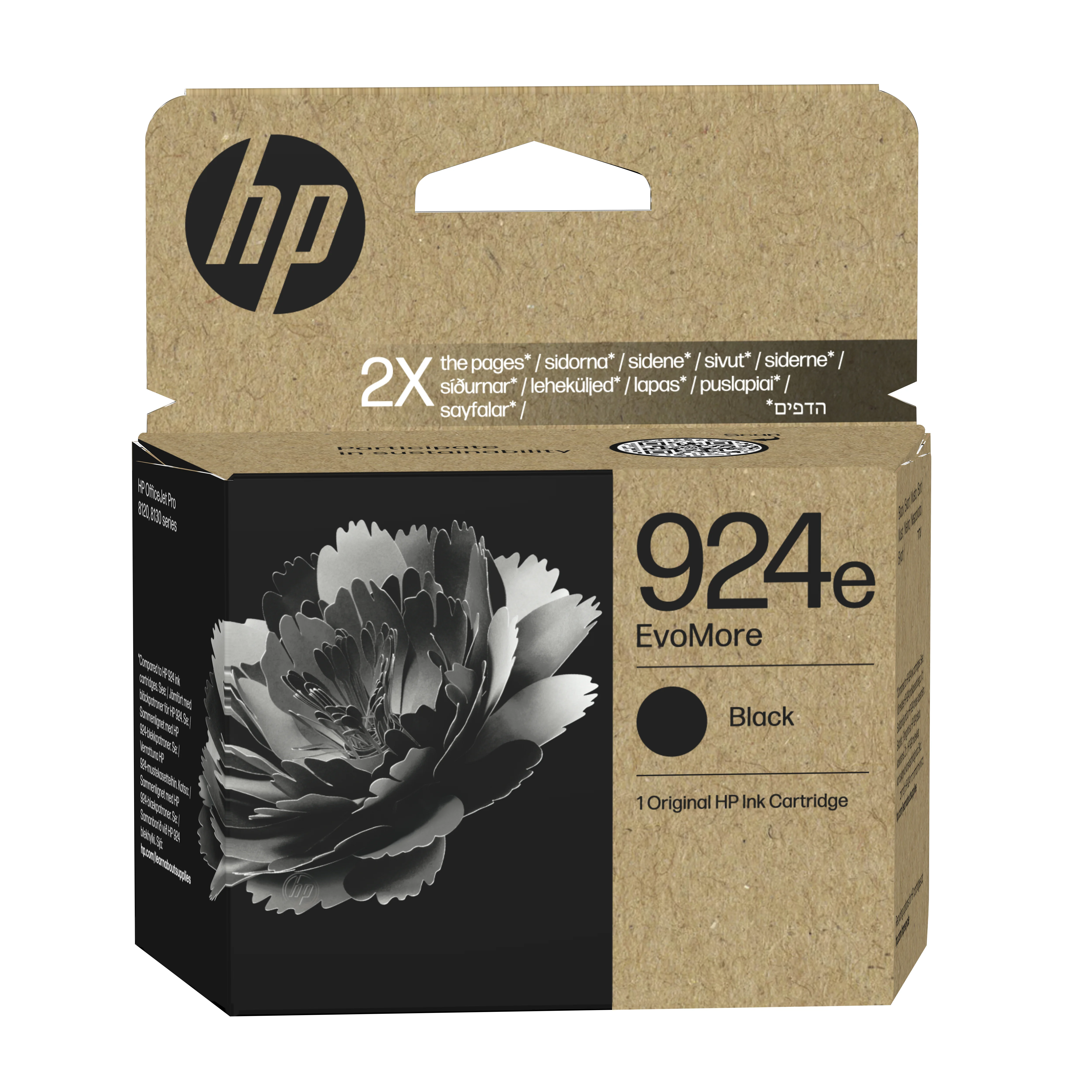 HP 924e EvoMore Schwarz Original Druckerpatrone