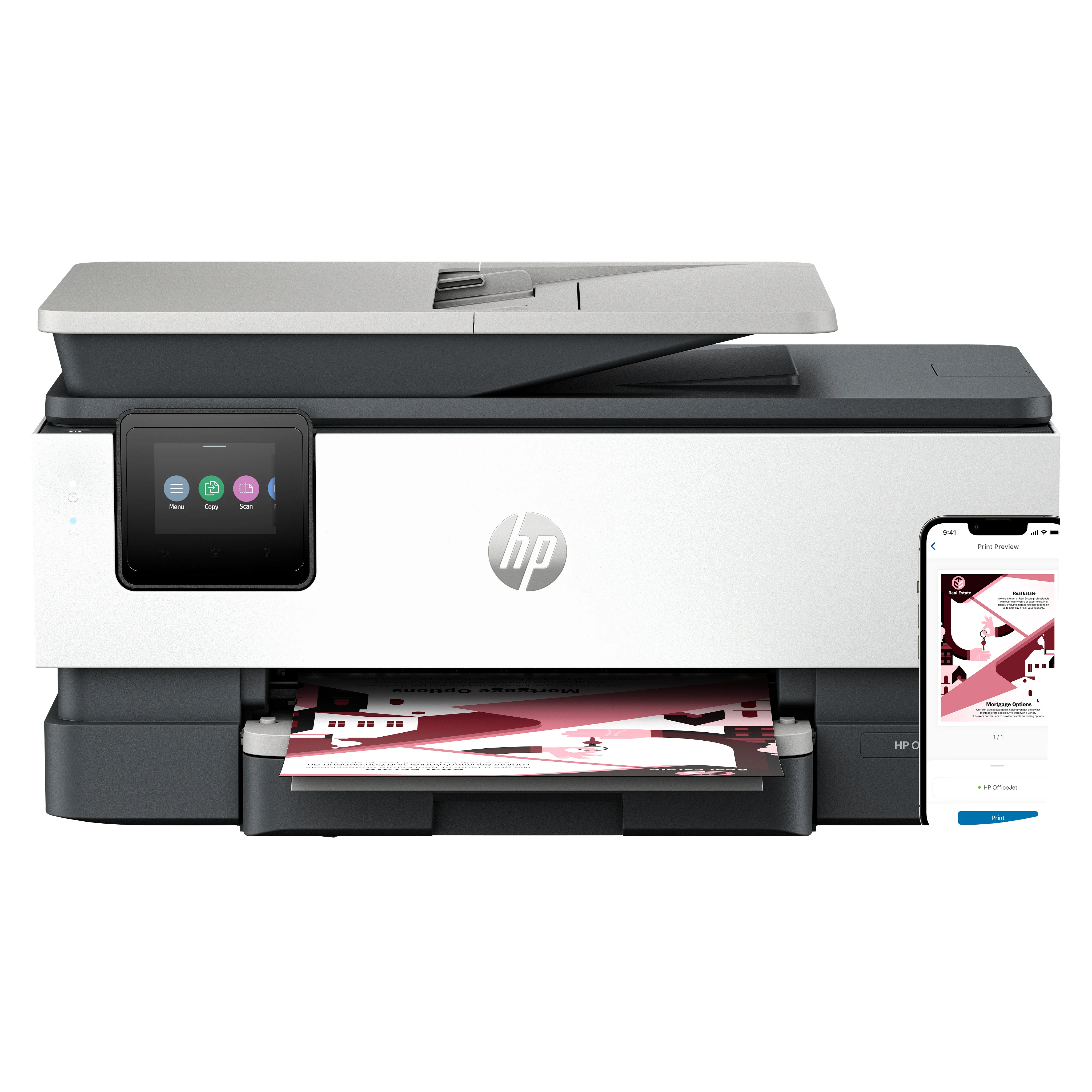 HP OfficeJet Pro 8124e Wireless All-in-One Farbe Drucker, Instant Ink; Beidseitiger Druck