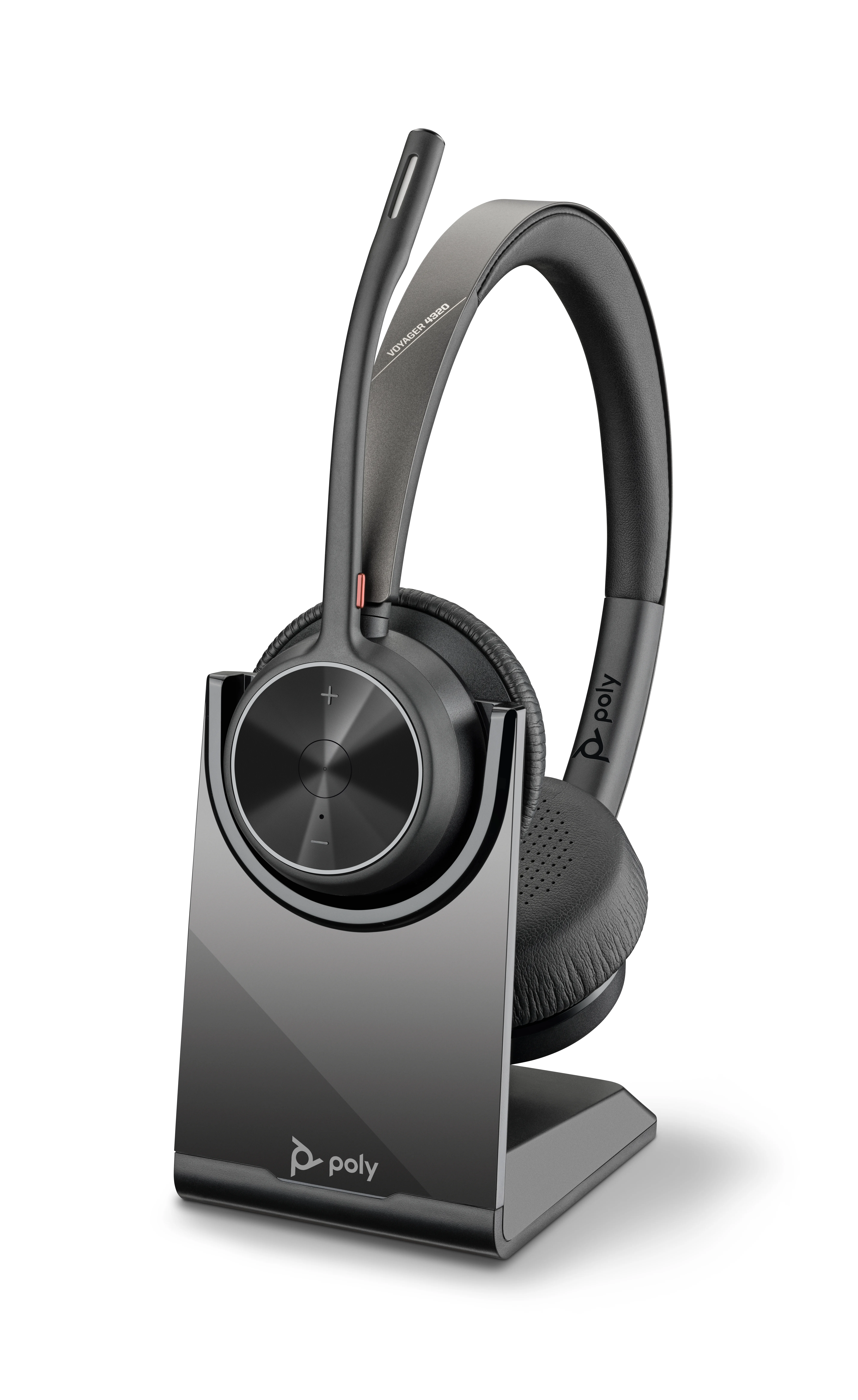 HP Poly Voyager 4320 UC Stereo USB-A Headset +BT700 USB-A Adapter +Ladestation