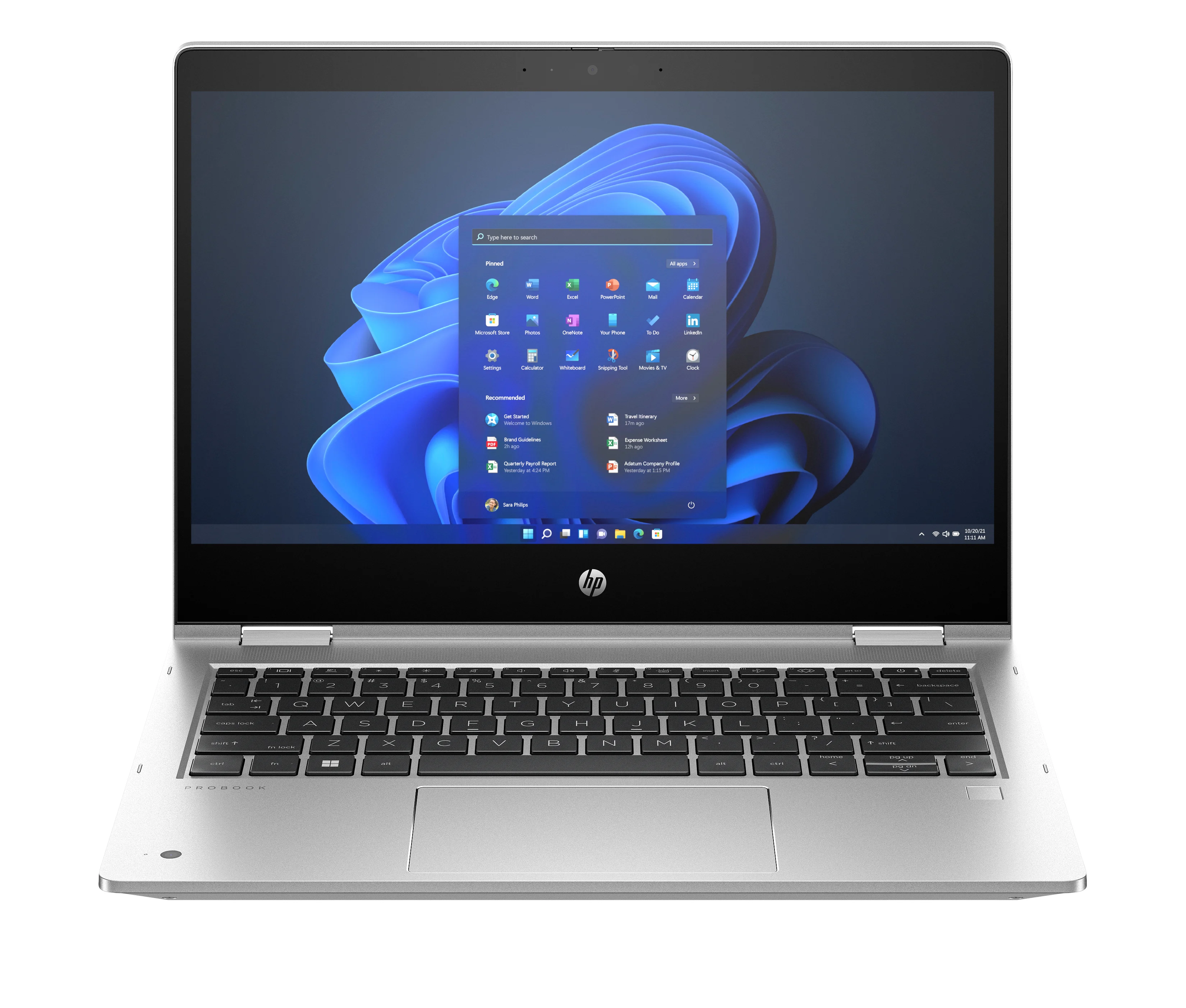 HP Pro x360 435 G10 Wolf Pro Security Edition AMD Ryzen™ 7 7730U Hybrid (2-in-1) 33,8 cm (13.3") Touchscreen Full HD 16 GB DDR4-SDRAM 512 GB SSD Wi-Fi 6 (802.11ax) Windows 11 Pro Silber