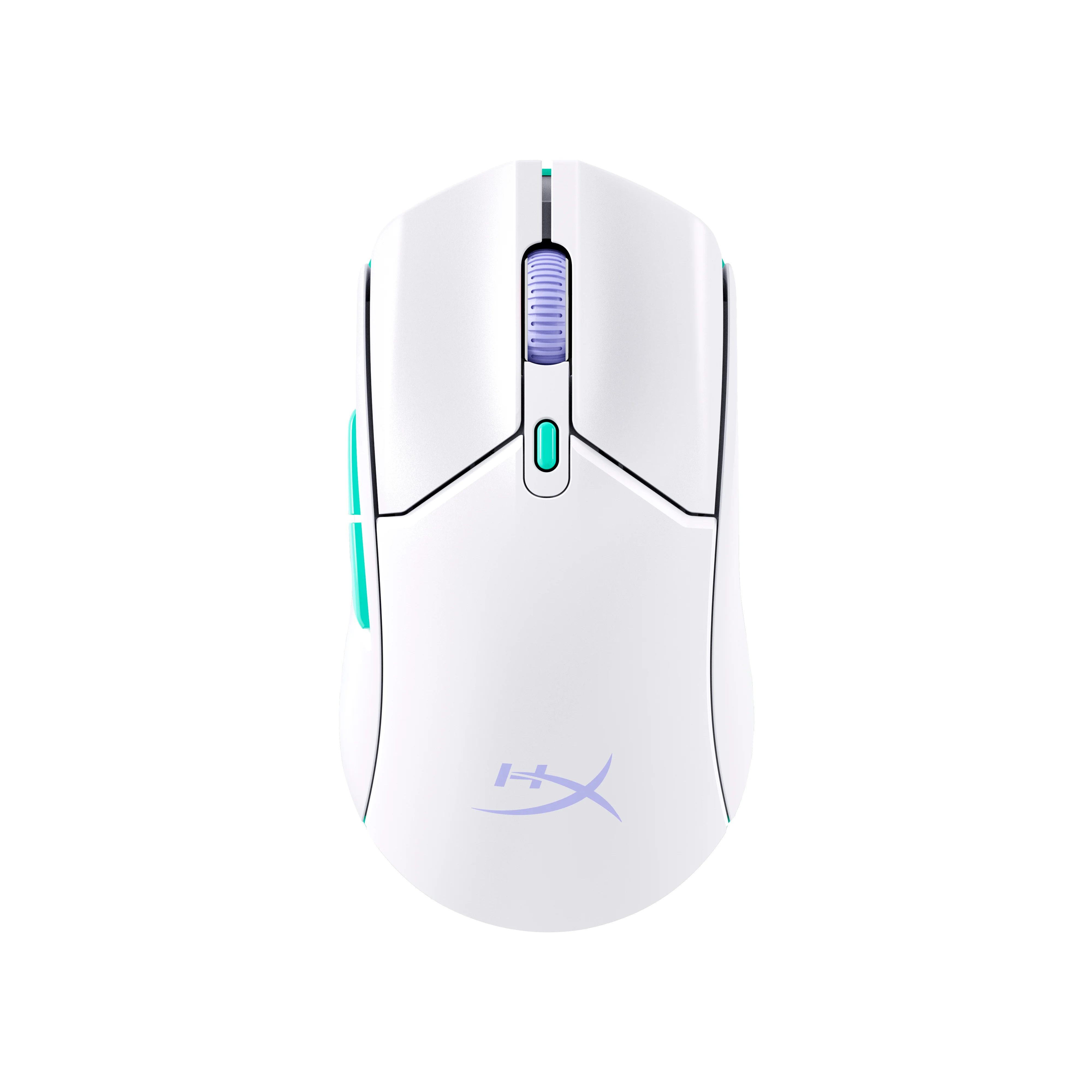 HyperX Pulsefire Haste 2 Core WLS – Gaming-Maus (Weiß/Grün/Violett)